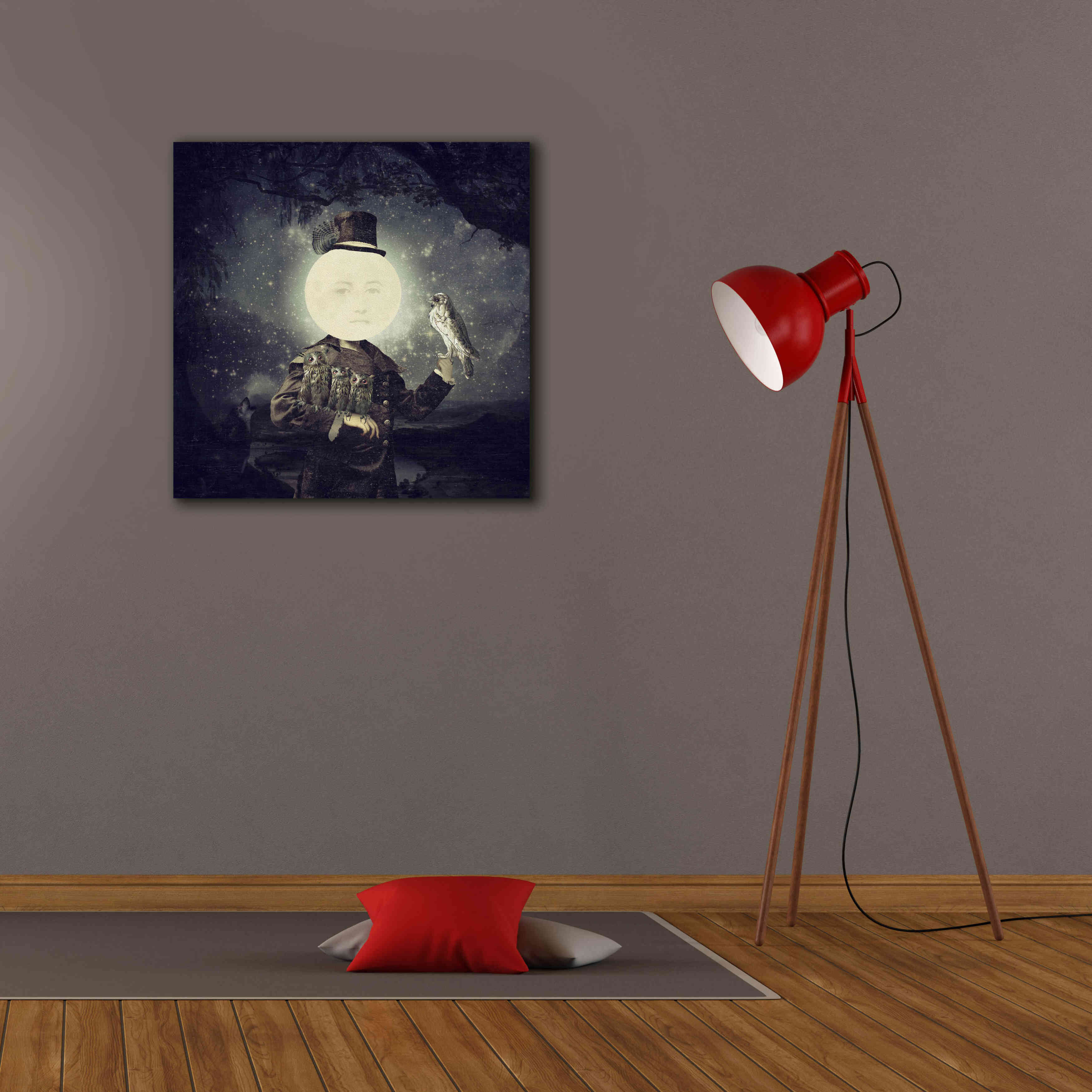 'Full Moon' by Paula Belle Flores, Giclee Canvas Wall Art,26 x 26