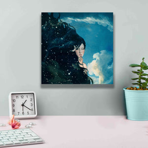 'Lady Night' by Paula Belle Flores, Giclee Canvas Wall Art,12 x 12