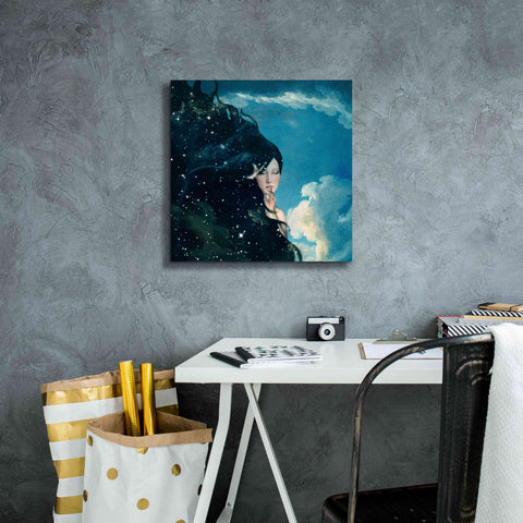 Image of 'Lady Night' by Paula Belle Flores, Giclee Canvas Wall Art,18 x 18