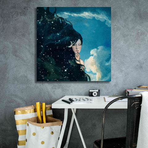 Image of 'Lady Night' by Paula Belle Flores, Giclee Canvas Wall Art,26 x 26