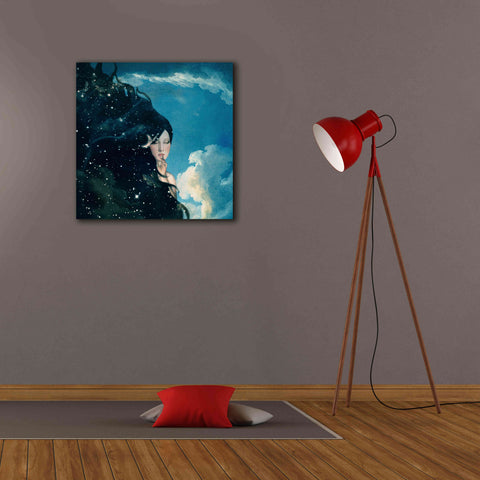 Image of 'Lady Night' by Paula Belle Flores, Giclee Canvas Wall Art,26 x 26
