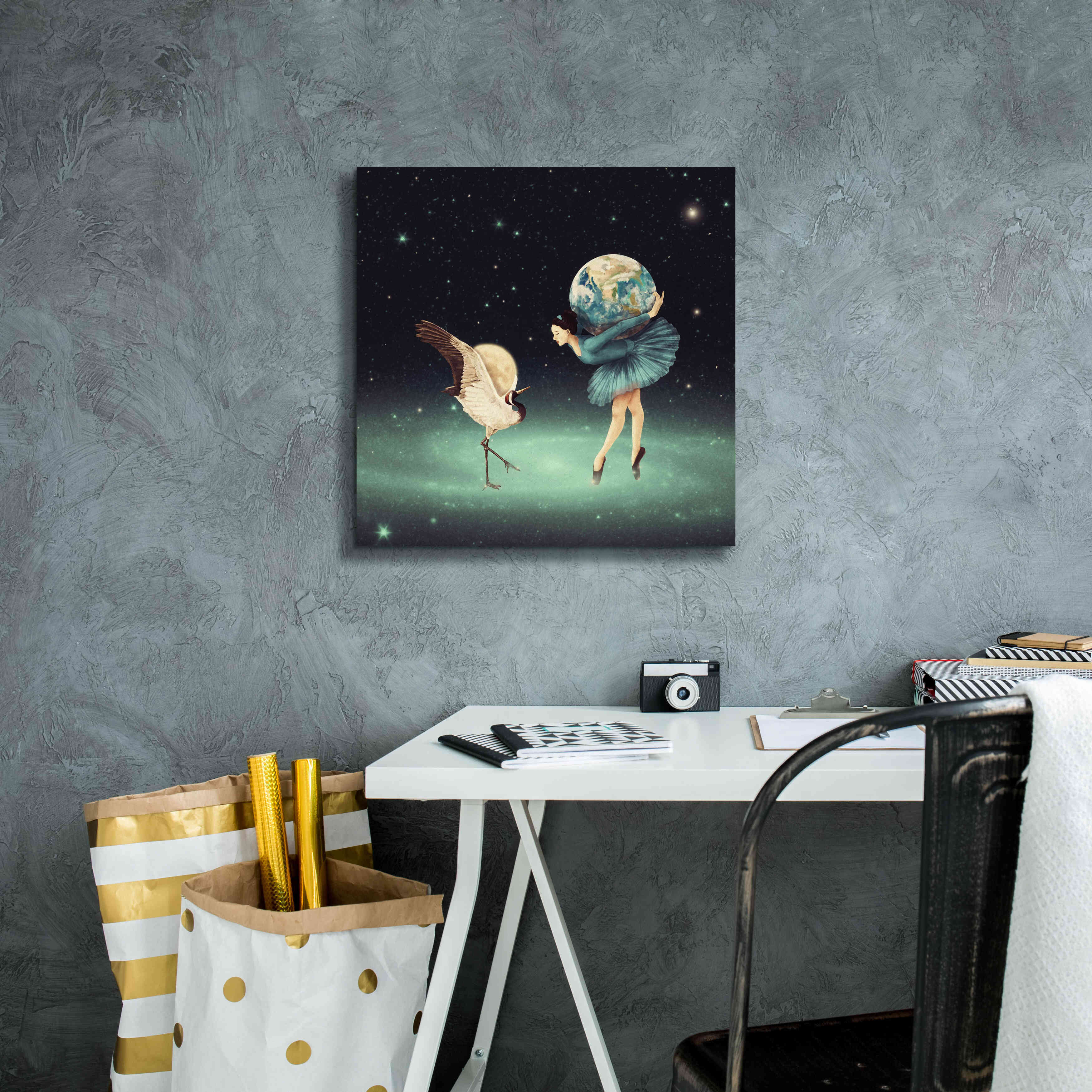 'Life is Just a Dance' by Paula Belle Flores, Giclee Canvas Wall Art,18 x 18