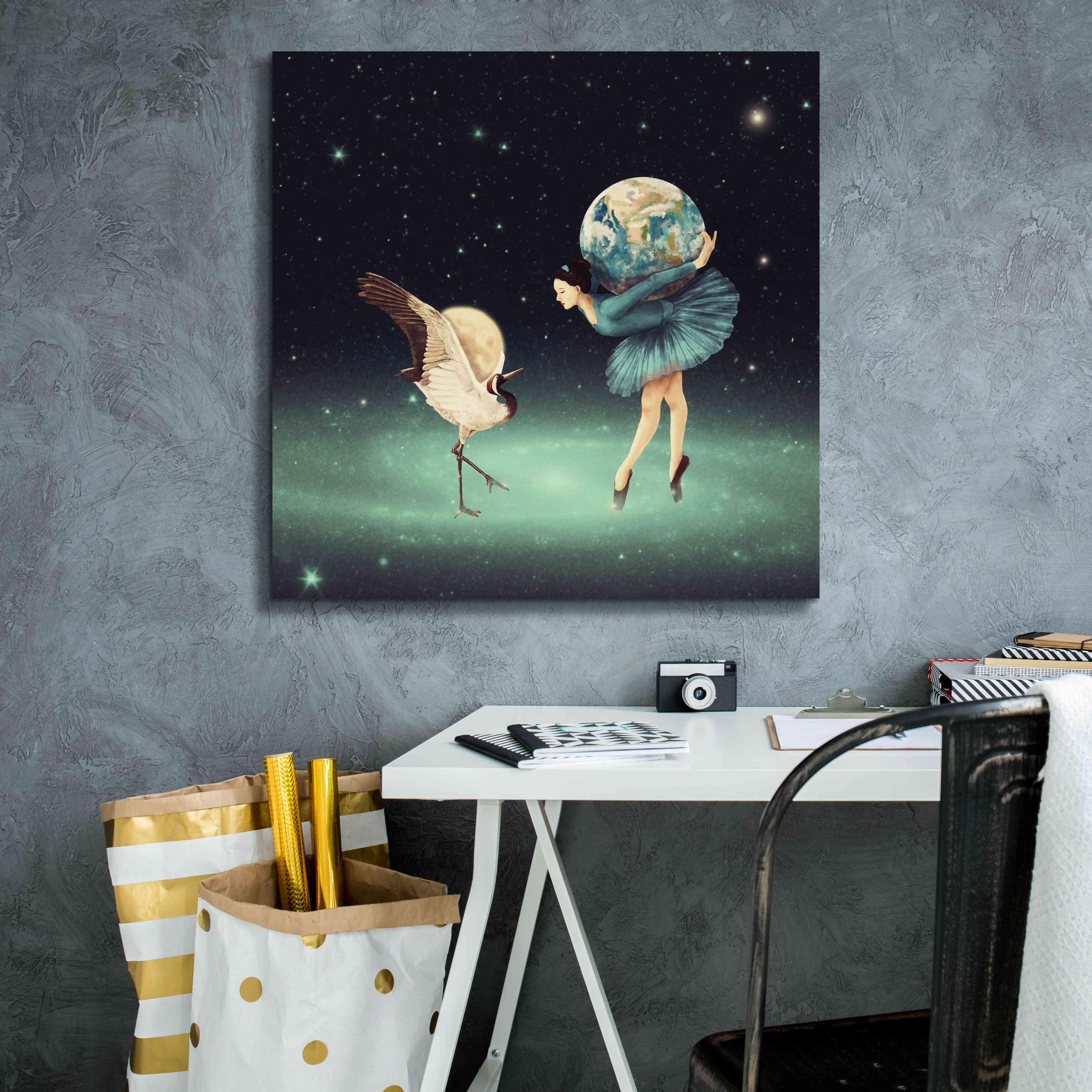 'Life is Just a Dance' by Paula Belle Flores, Giclee Canvas Wall Art,26 x 26