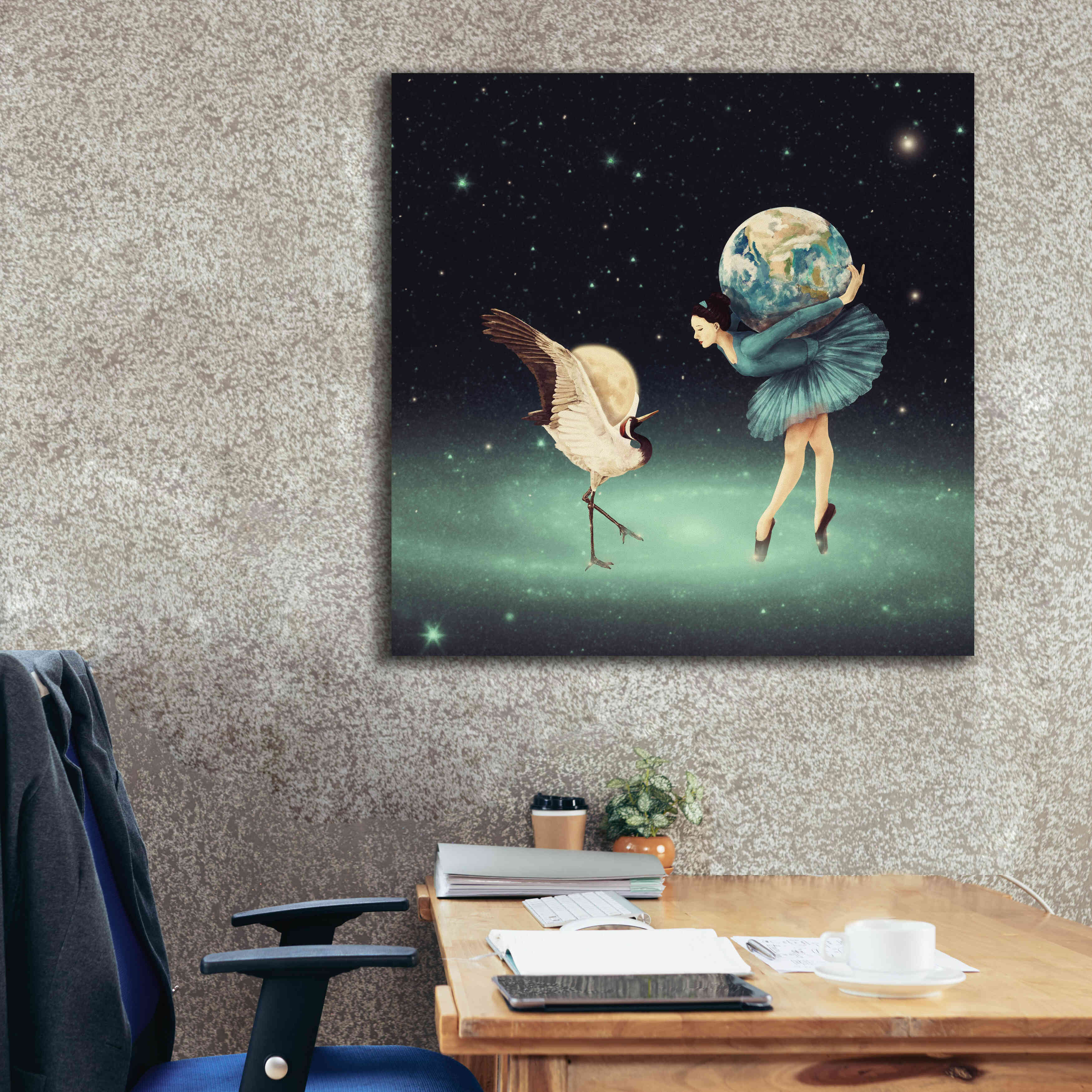 'Life is Just a Dance' by Paula Belle Flores, Giclee Canvas Wall Art,37 x 37