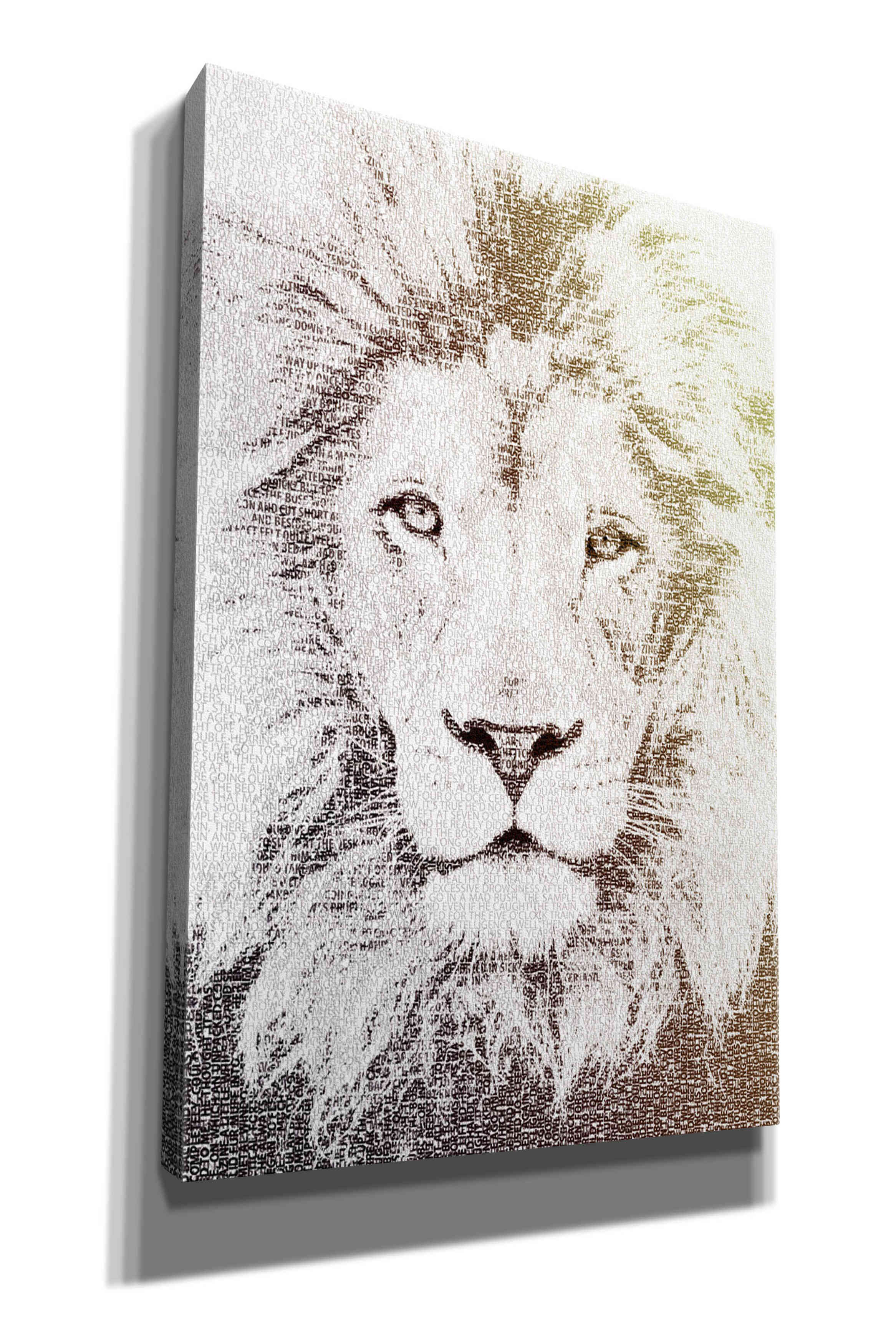 'Lion' by Paula Belle Flores, Giclee Canvas Wall Art