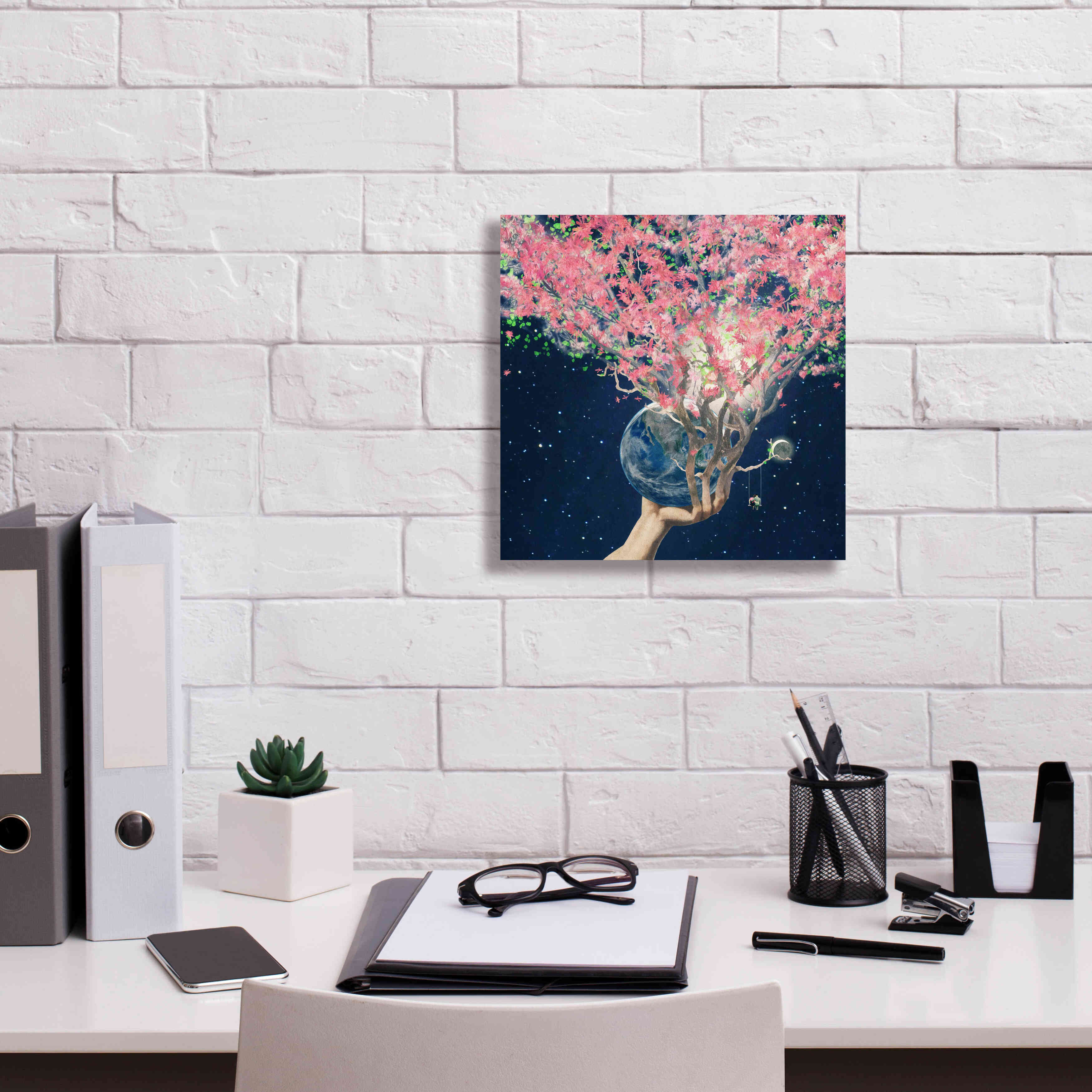 'Love Makes The Faith Bloom' by Paula Belle Flores, Giclee Canvas Wall Art,12 x 12
