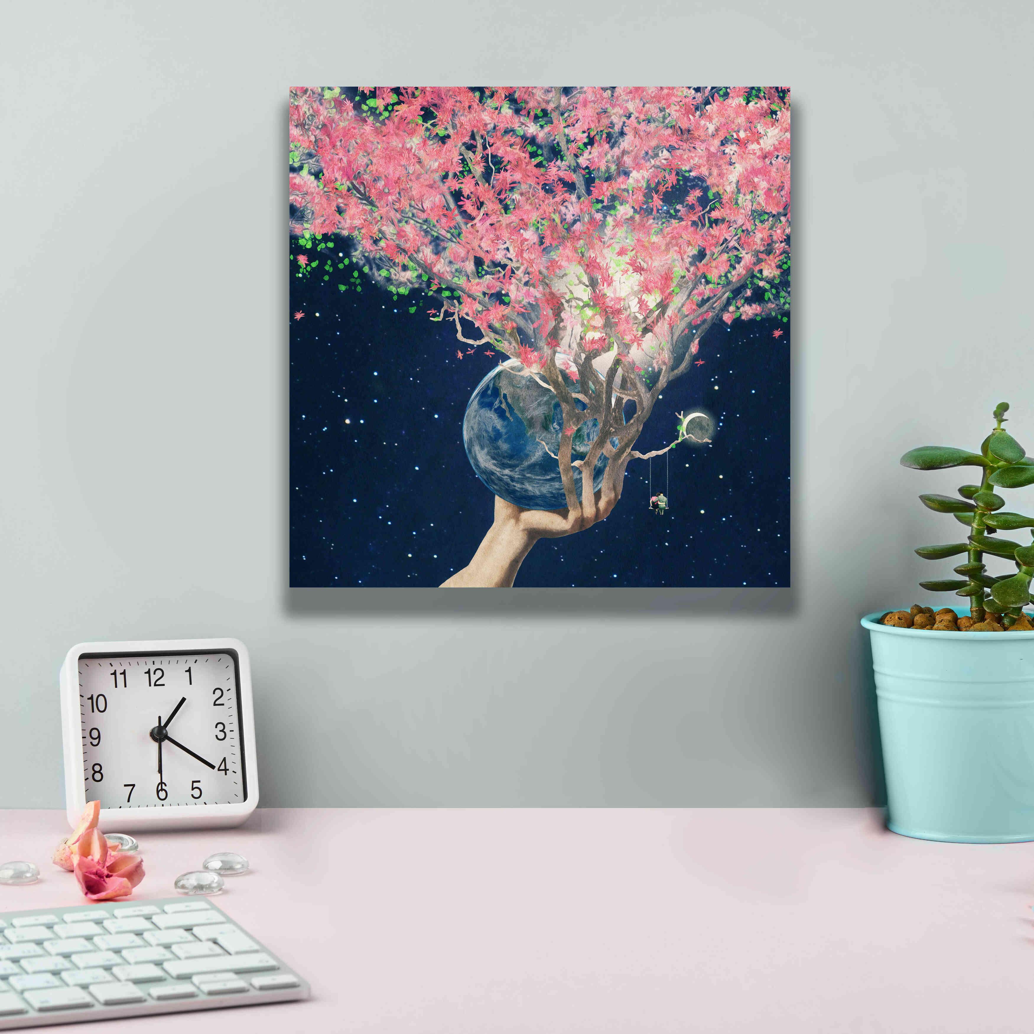 'Love Makes The Faith Bloom' by Paula Belle Flores, Giclee Canvas Wall Art,12 x 12