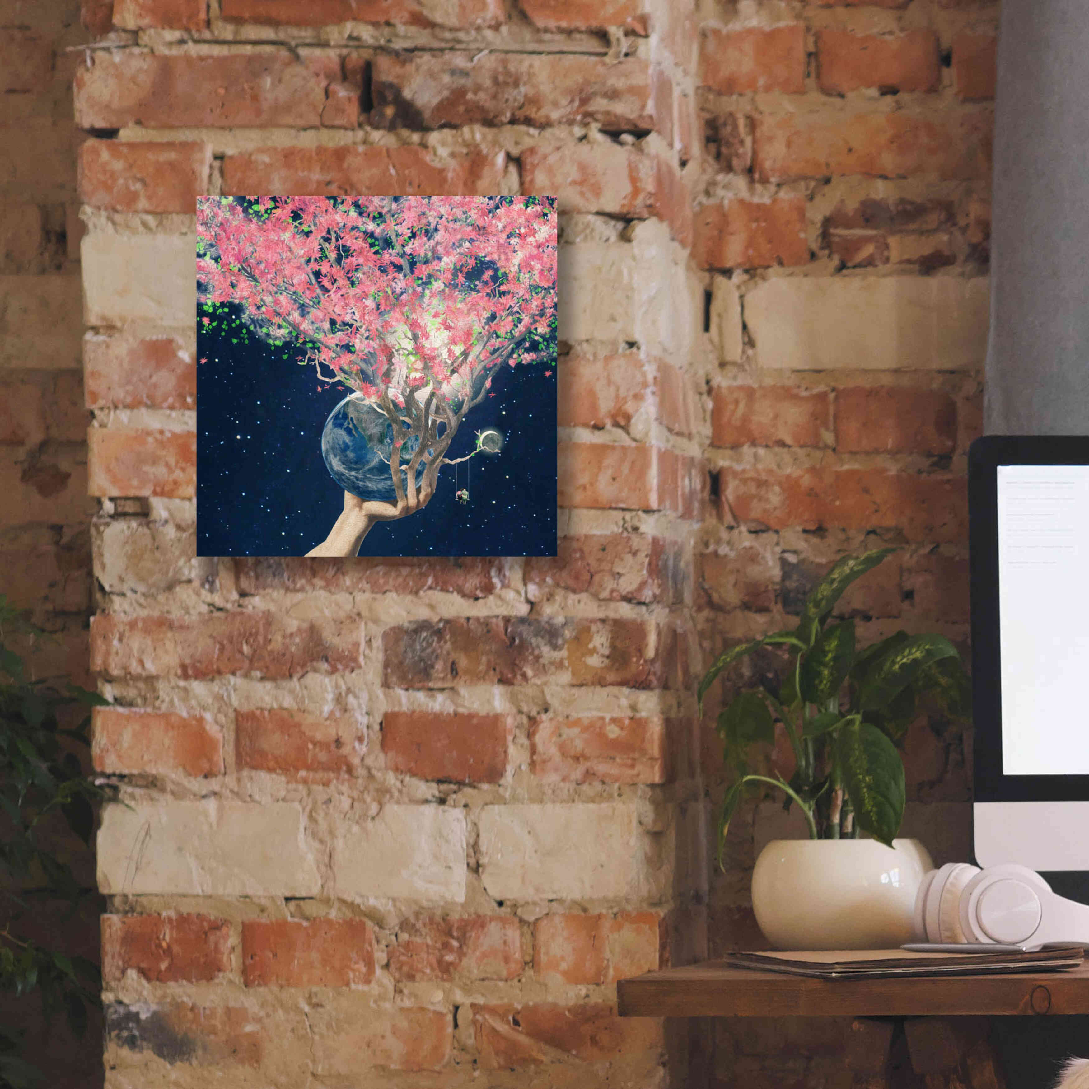 'Love Makes The Faith Bloom' by Paula Belle Flores, Giclee Canvas Wall Art,12 x 12