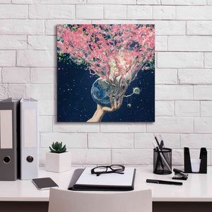 'Love Makes The Faith Bloom' by Paula Belle Flores, Giclee Canvas Wall Art,18 x 18