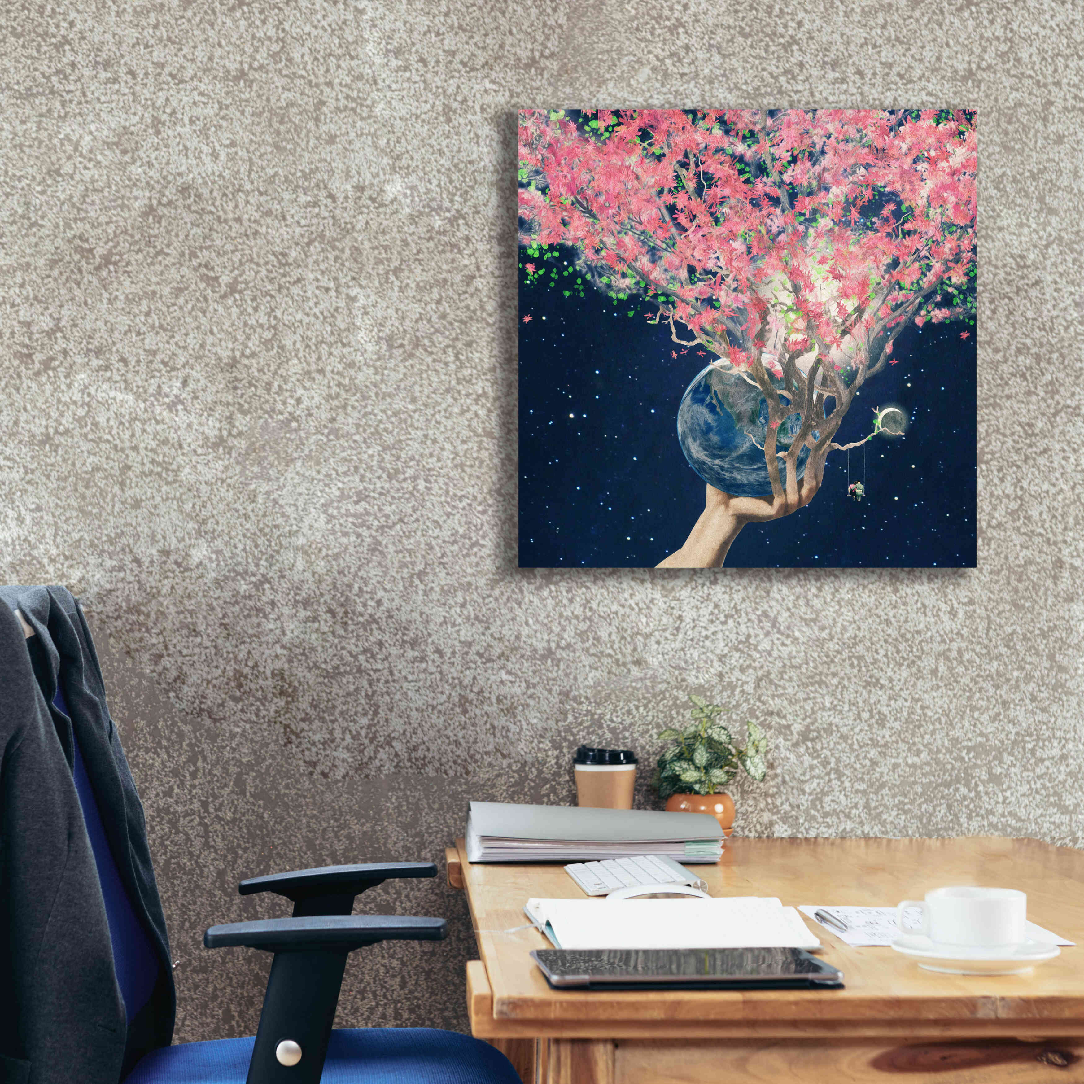 'Love Makes The Faith Bloom' by Paula Belle Flores, Giclee Canvas Wall Art,26 x 26