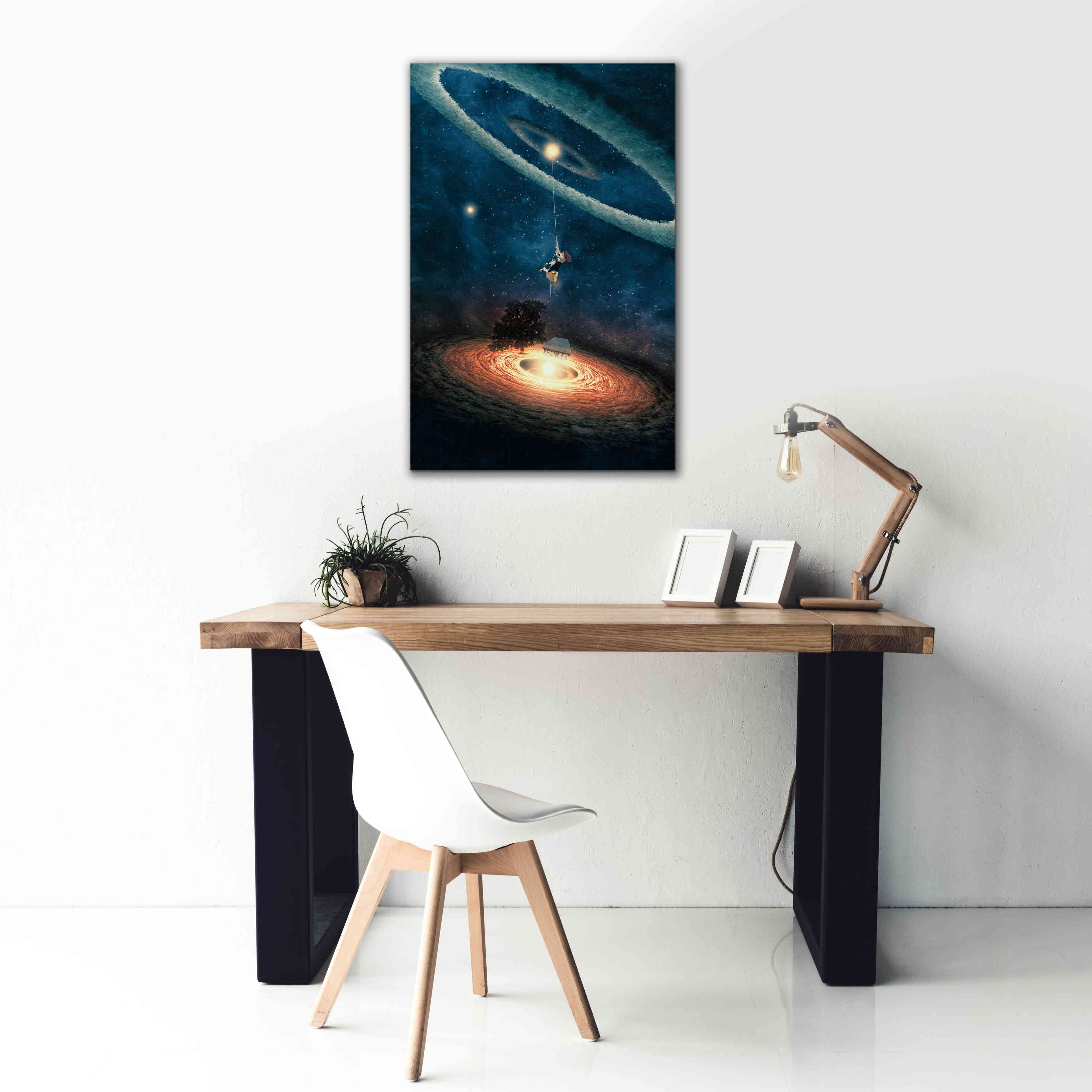 'My Dream House in Another Galaxy' by Paula Belle Flores, Giclee Canvas Wall Art,26 x 40