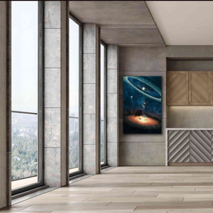 'My Dream House in Another Galaxy' by Paula Belle Flores, Giclee Canvas Wall Art,40 x 60