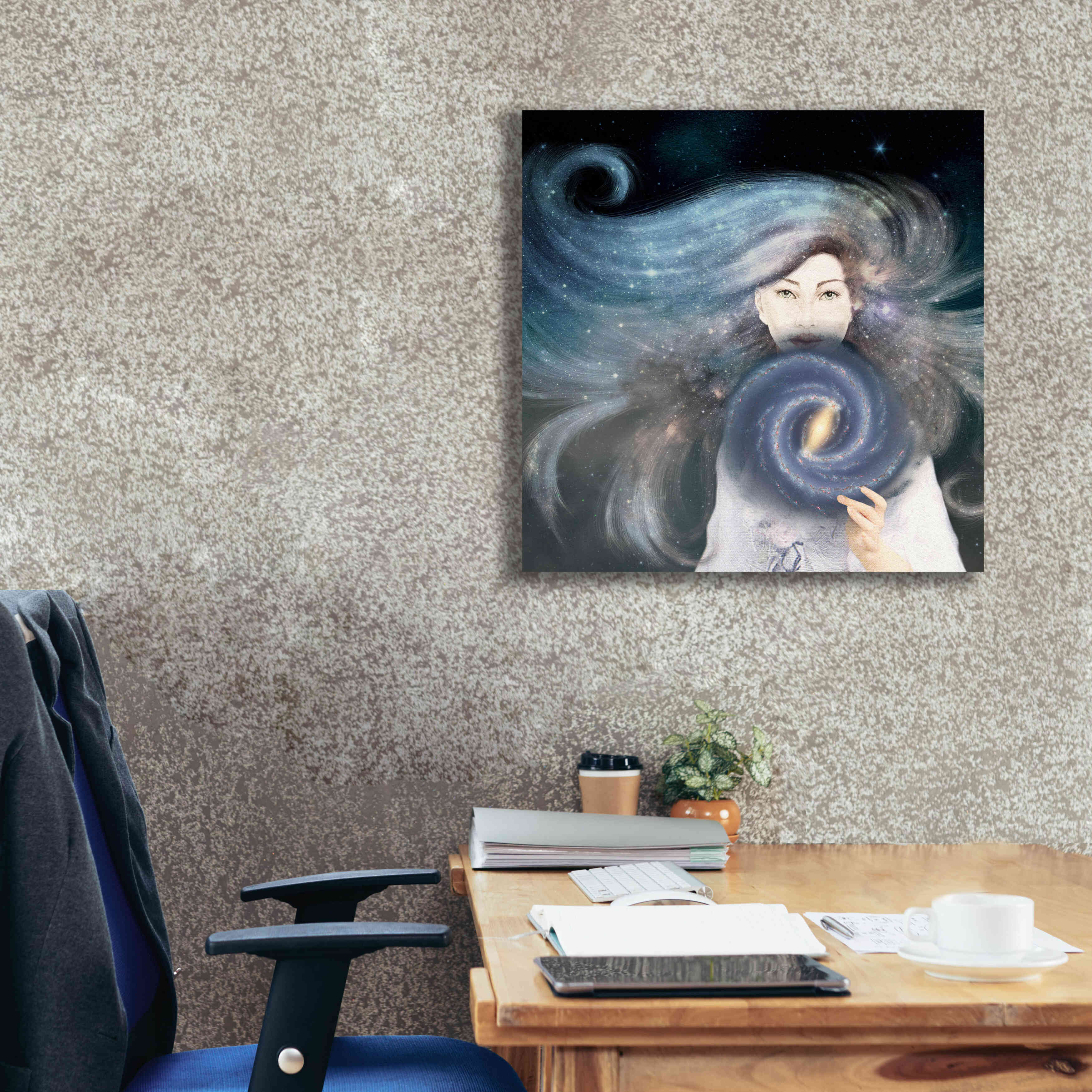 'My Secret Universe' by Paula Belle Flores, Giclee Canvas Wall Art,26 x 26