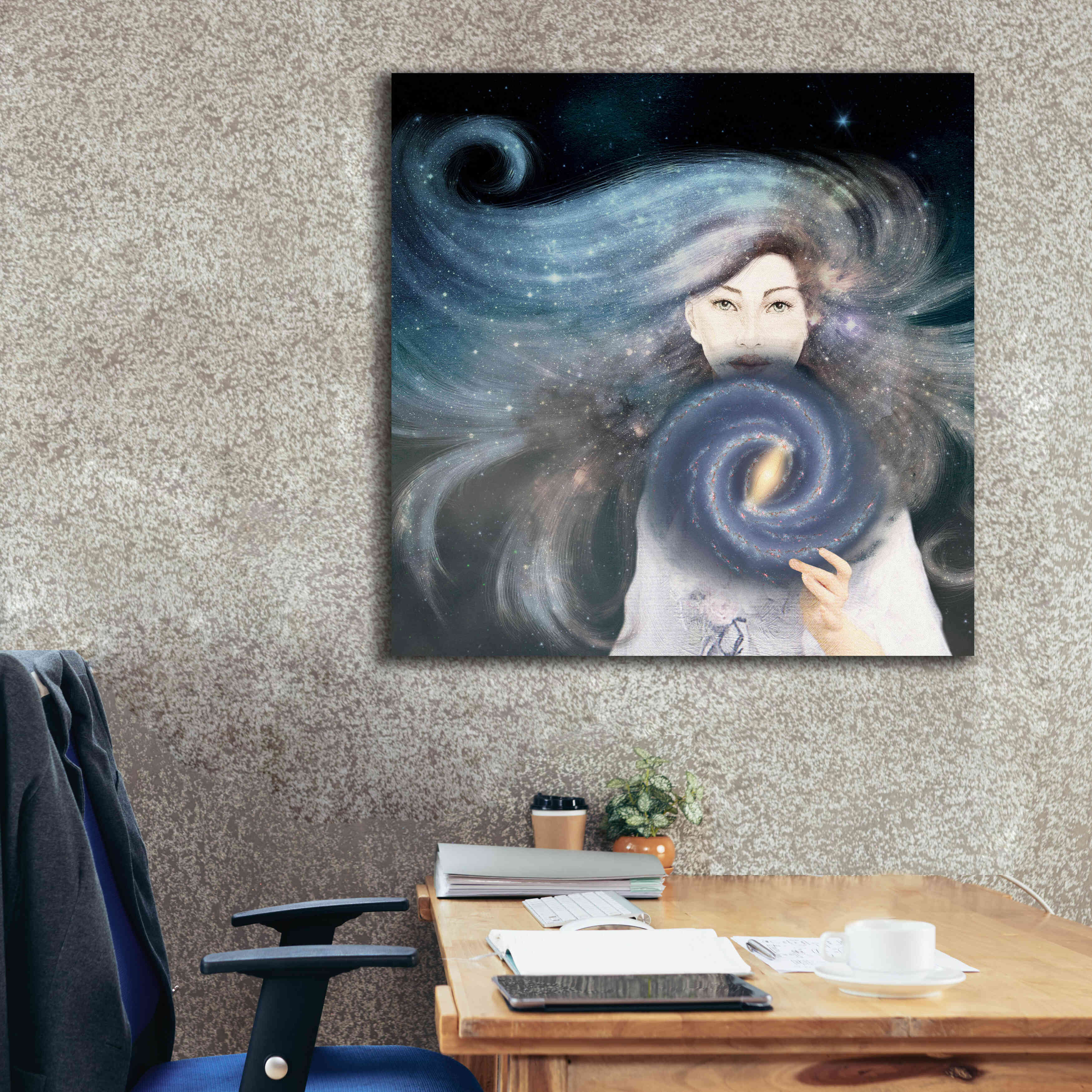 'My Secret Universe' by Paula Belle Flores, Giclee Canvas Wall Art,37 x 37