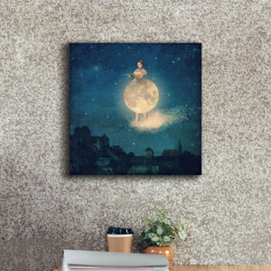 'Shhh Lady Night is Coming' by Paula Belle Flores, Giclee Canvas Wall Art,18 x 18