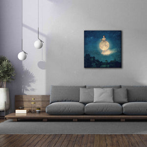 'Shhh Lady Night is Coming' by Paula Belle Flores, Giclee Canvas Wall Art,37 x 37