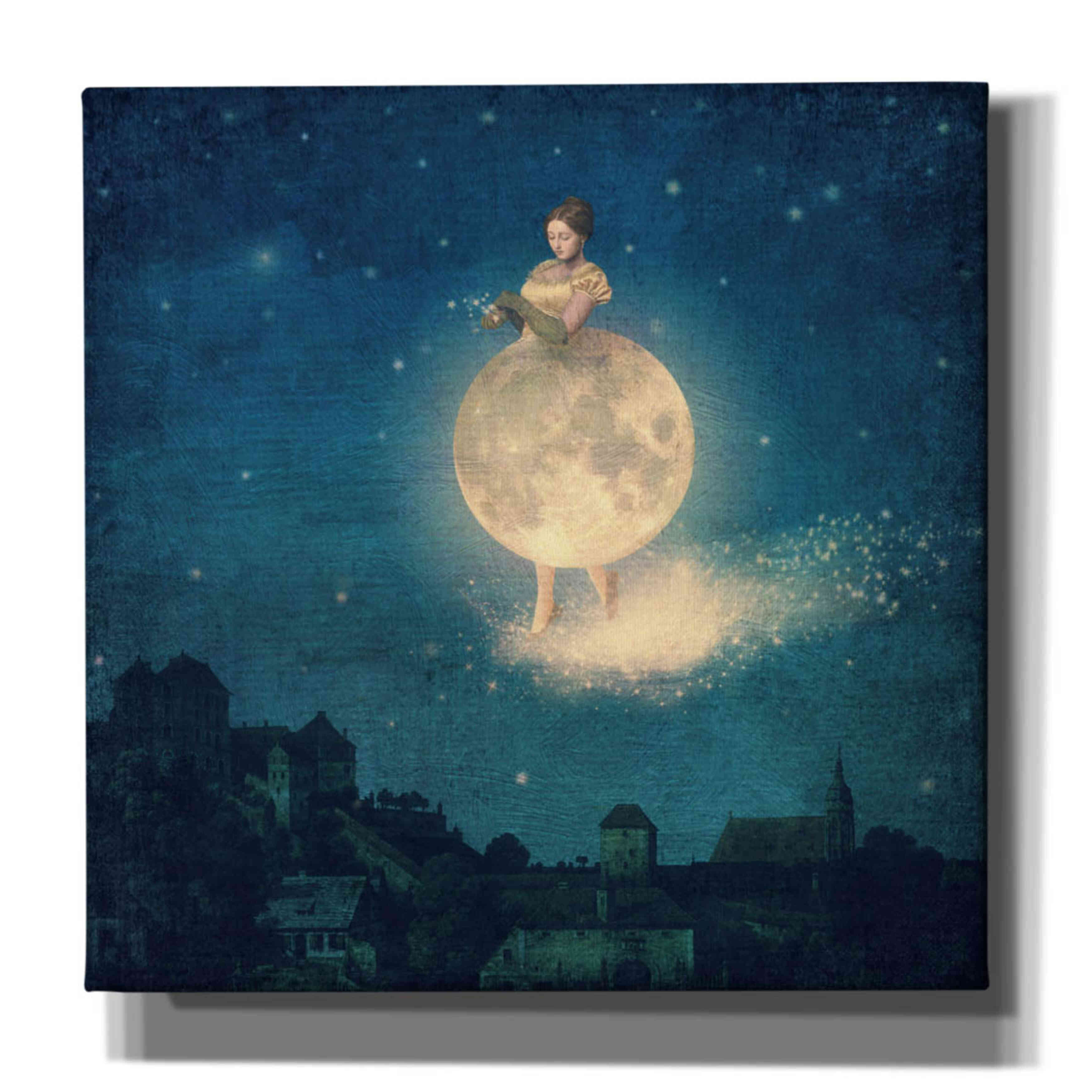 'Shhh Lady Night is Coming' by Paula Belle Flores, Giclee Canvas Wall Art
