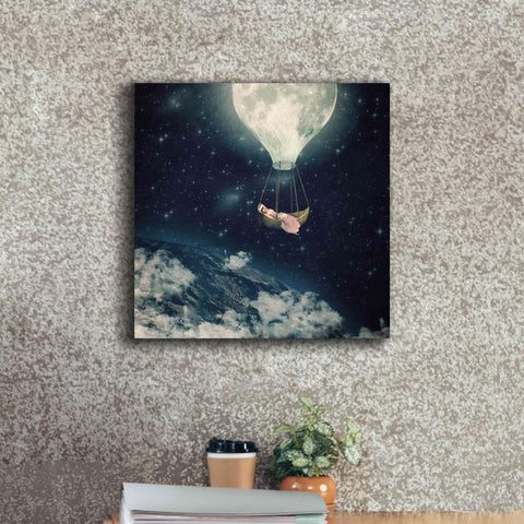 Image of 'The Moon Carries Me Away' by Paula Belle Flores, Giclee Canvas Wall Art,18 x 18