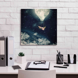 'The Moon Carries Me Away' by Paula Belle Flores, Giclee Canvas Wall Art,18 x 18