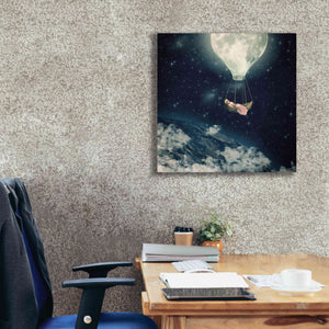 'The Moon Carries Me Away' by Paula Belle Flores, Giclee Canvas Wall Art,26 x 26