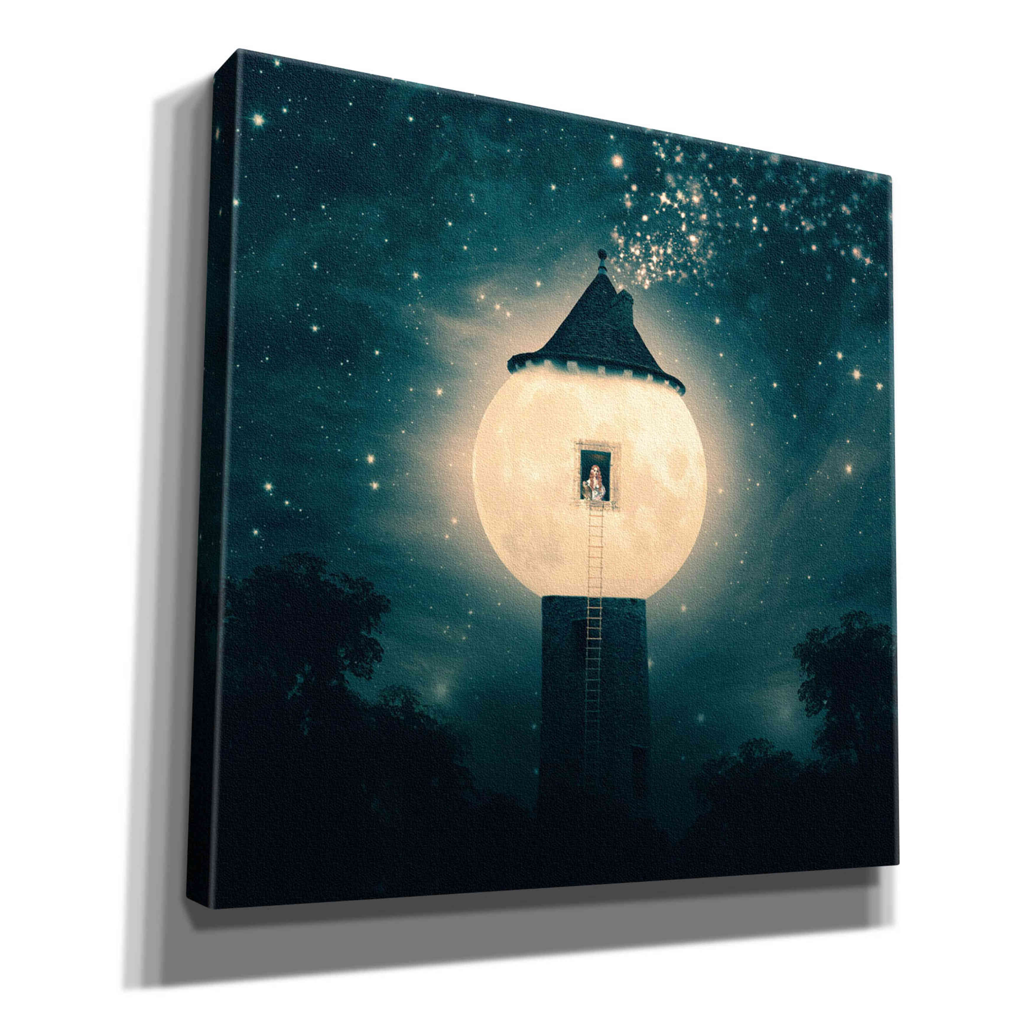 'The Moon Tower' by Paula Belle Flores, Giclee Canvas Wall Art