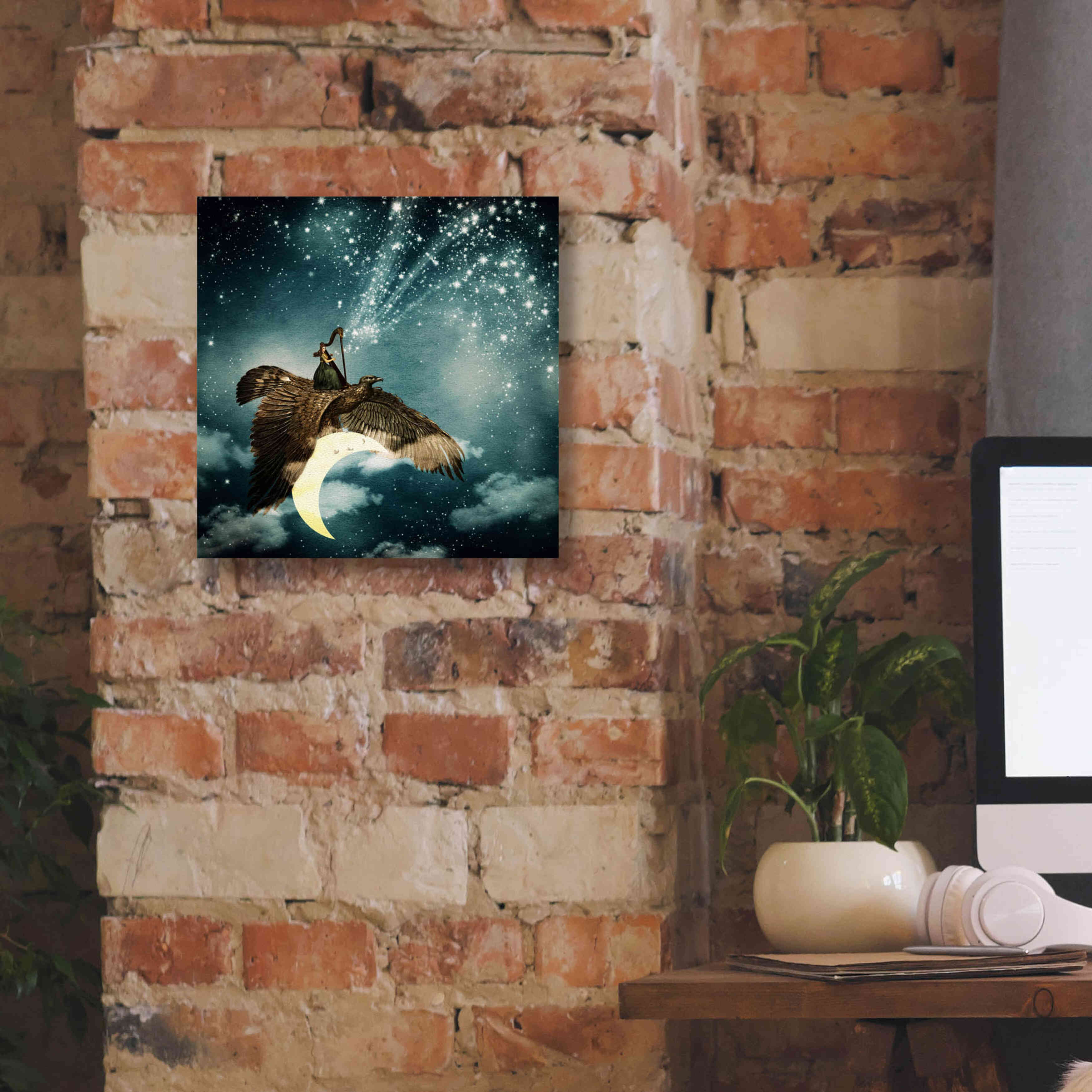 'The Night Goddess' by Paula Belle Flores, Giclee Canvas Wall Art,12 x 12
