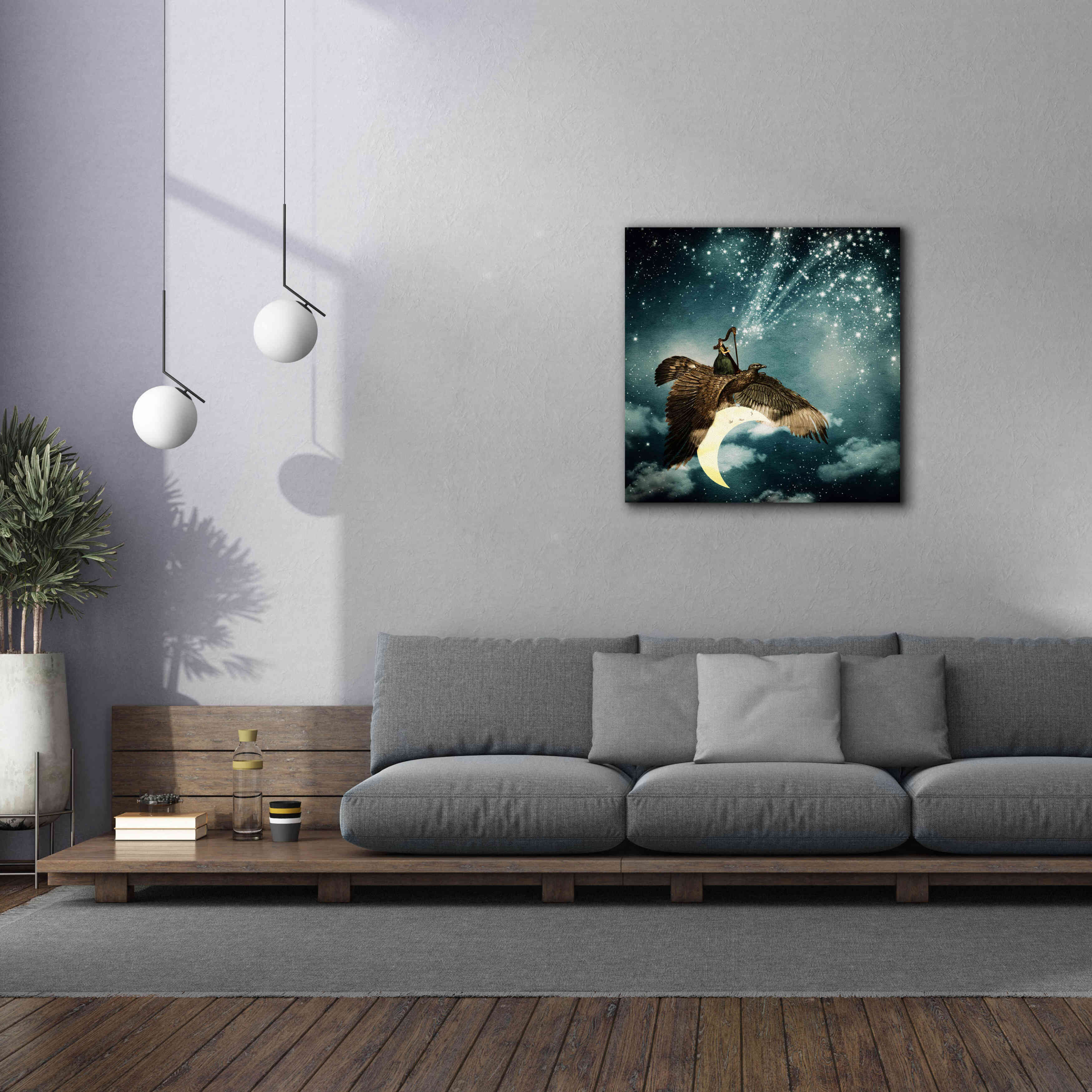 'The Night Goddess' by Paula Belle Flores, Giclee Canvas Wall Art,37 x 37