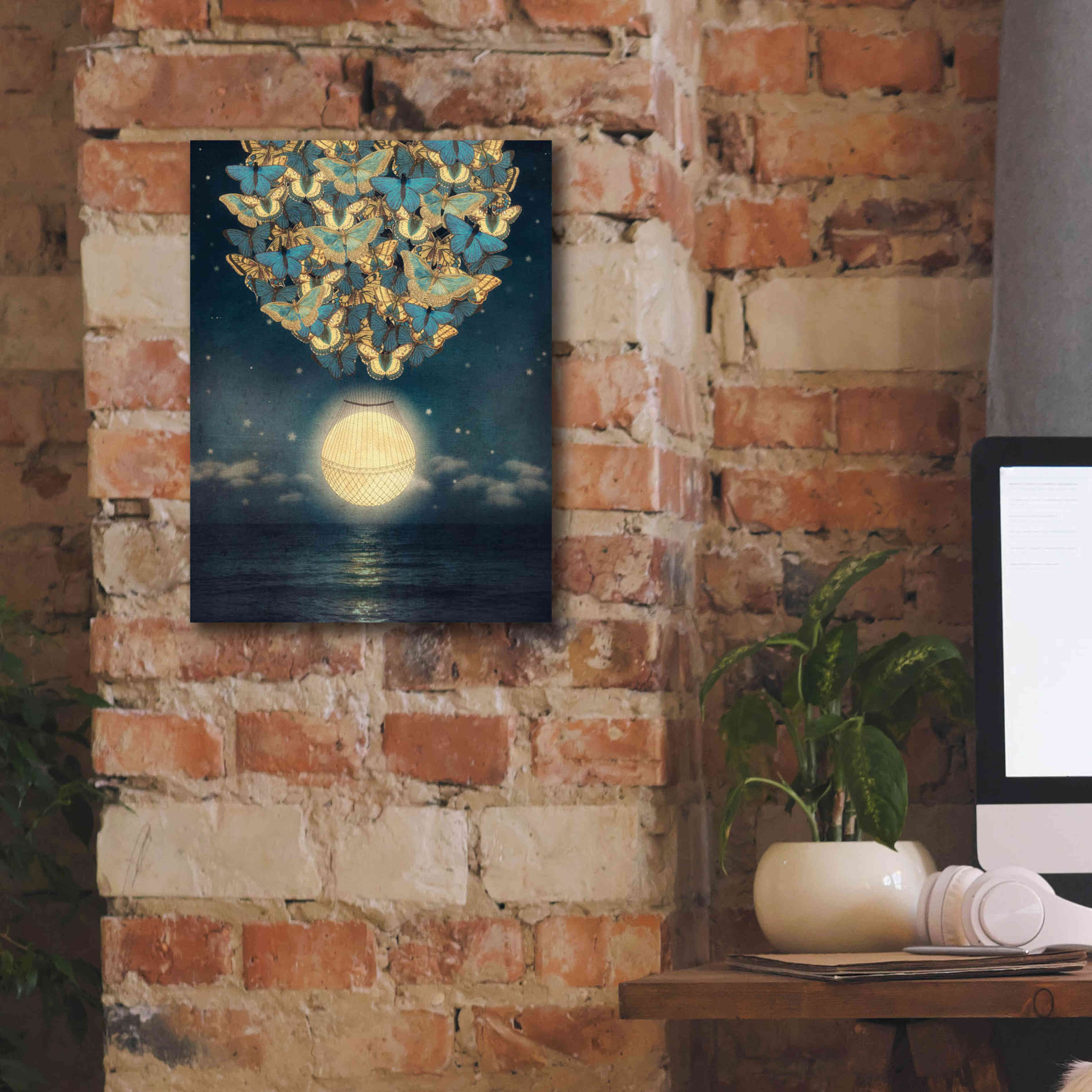 'The Rising Moon' by Paula Belle Flores, Giclee Canvas Wall Art,12 x 16