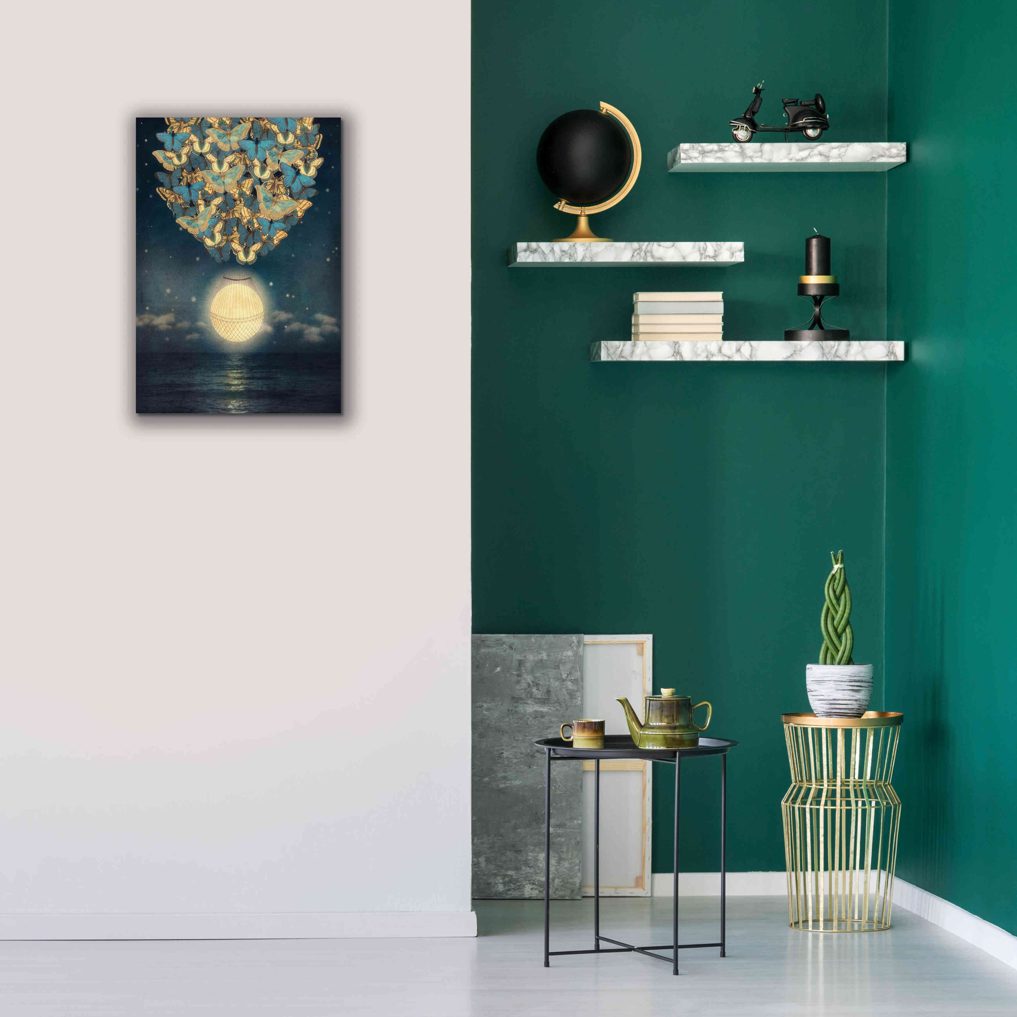 'The Rising Moon' by Paula Belle Flores, Giclee Canvas Wall Art,18 x 26