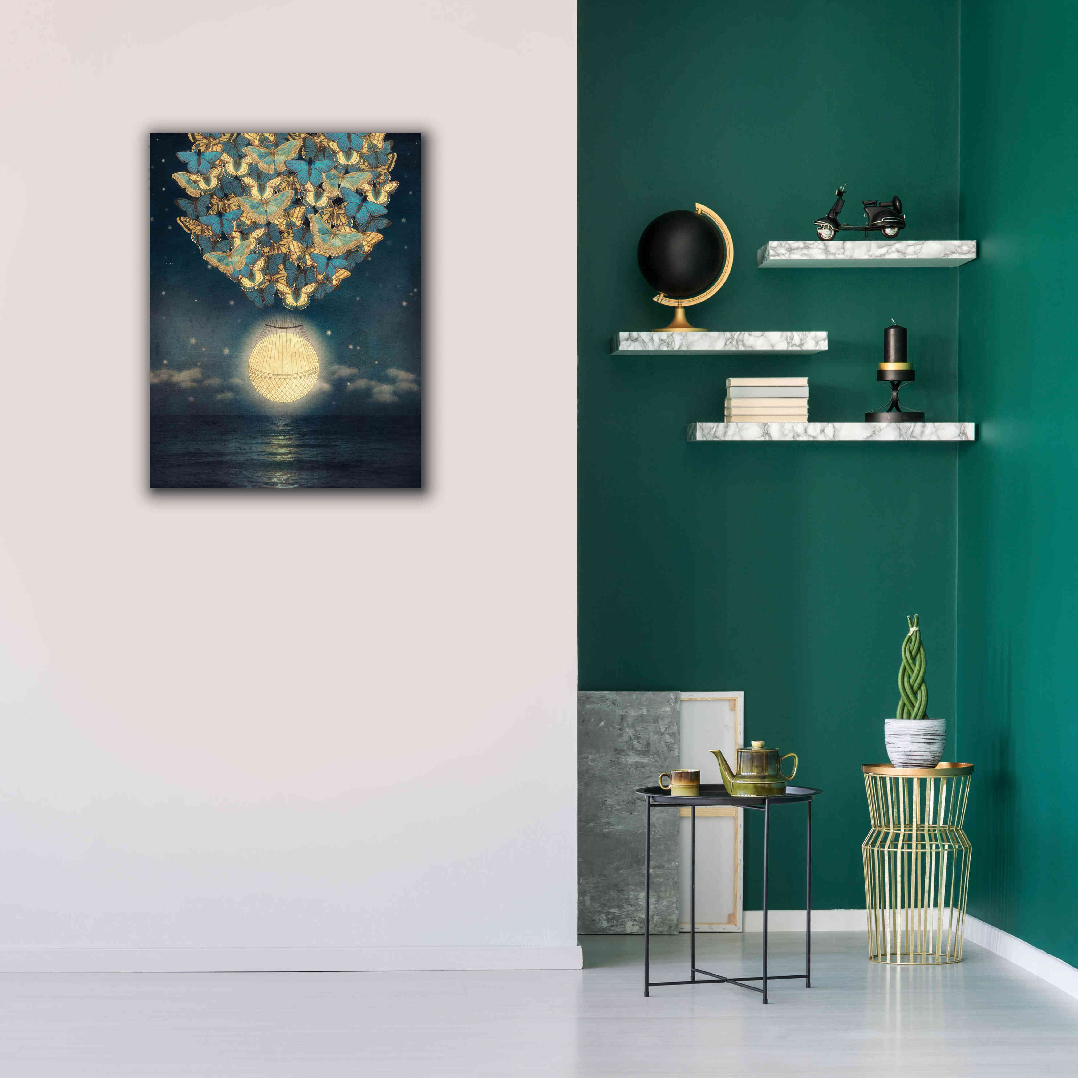 'The Rising Moon' by Paula Belle Flores, Giclee Canvas Wall Art,26 x 34