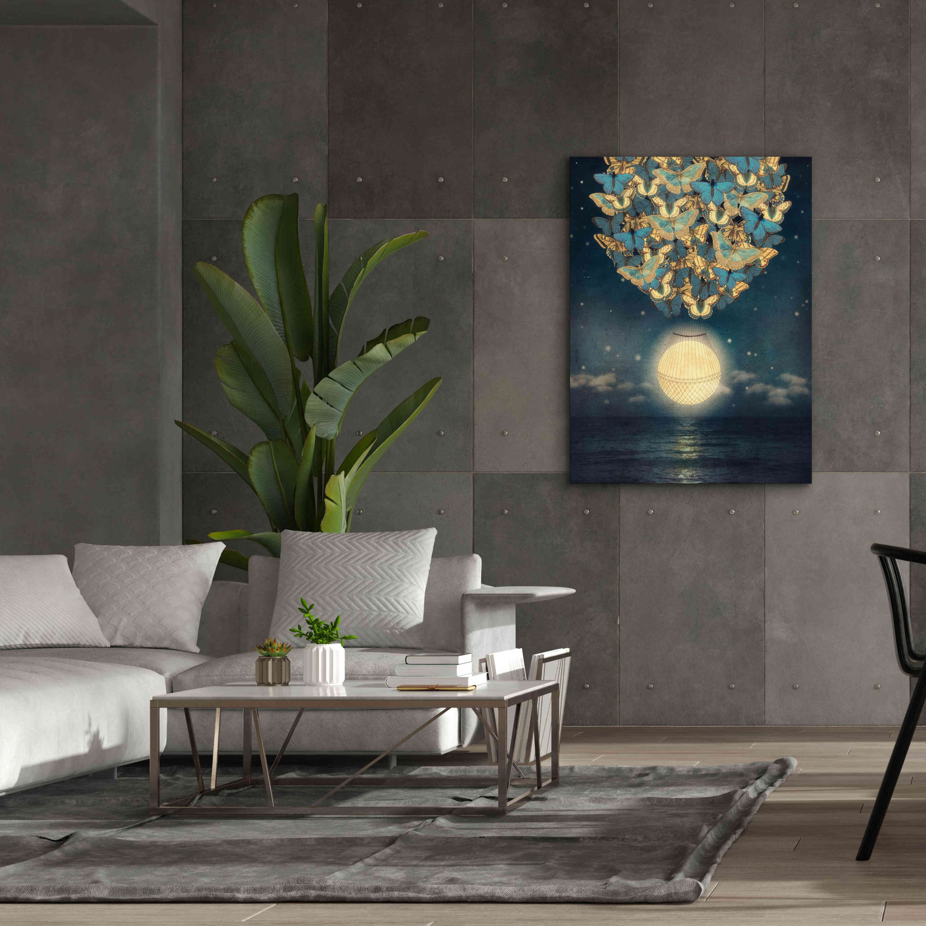 'The Rising Moon' by Paula Belle Flores, Giclee Canvas Wall Art,40 x 54