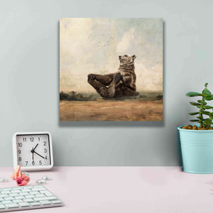 'Yo The Yoga Bear' by Paula Belle Flores, Giclee Canvas Wall Art,12 x 12