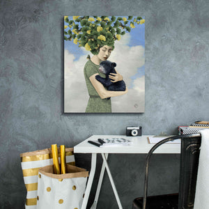 'You Are Safe - Bear' by Paula Belle Flores, Giclee Canvas Wall Art,20 x 24