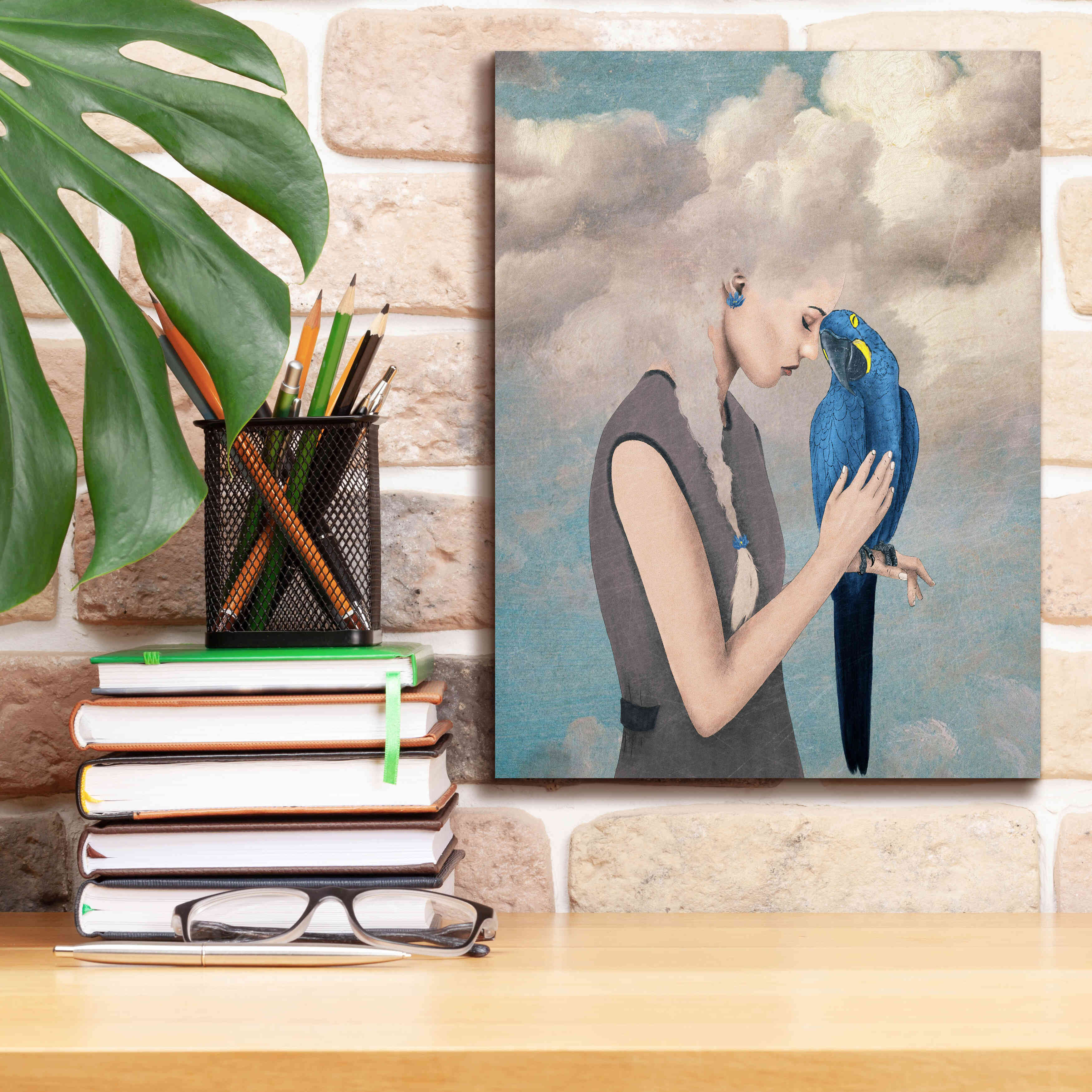 'You Are Safe With Me' by Paula Belle Flores, Giclee Canvas Wall Art,12 x 16