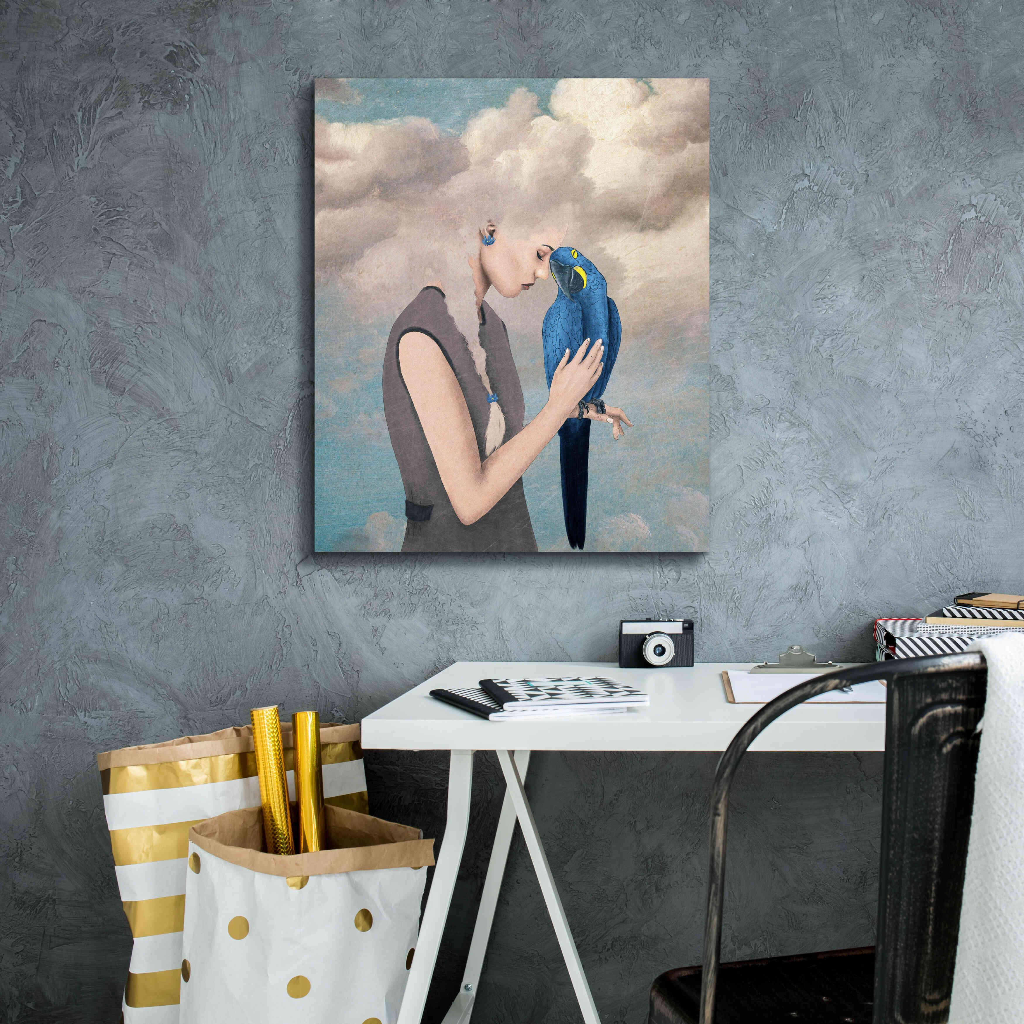 'You Are Safe With Me' by Paula Belle Flores, Giclee Canvas Wall Art,20 x 24