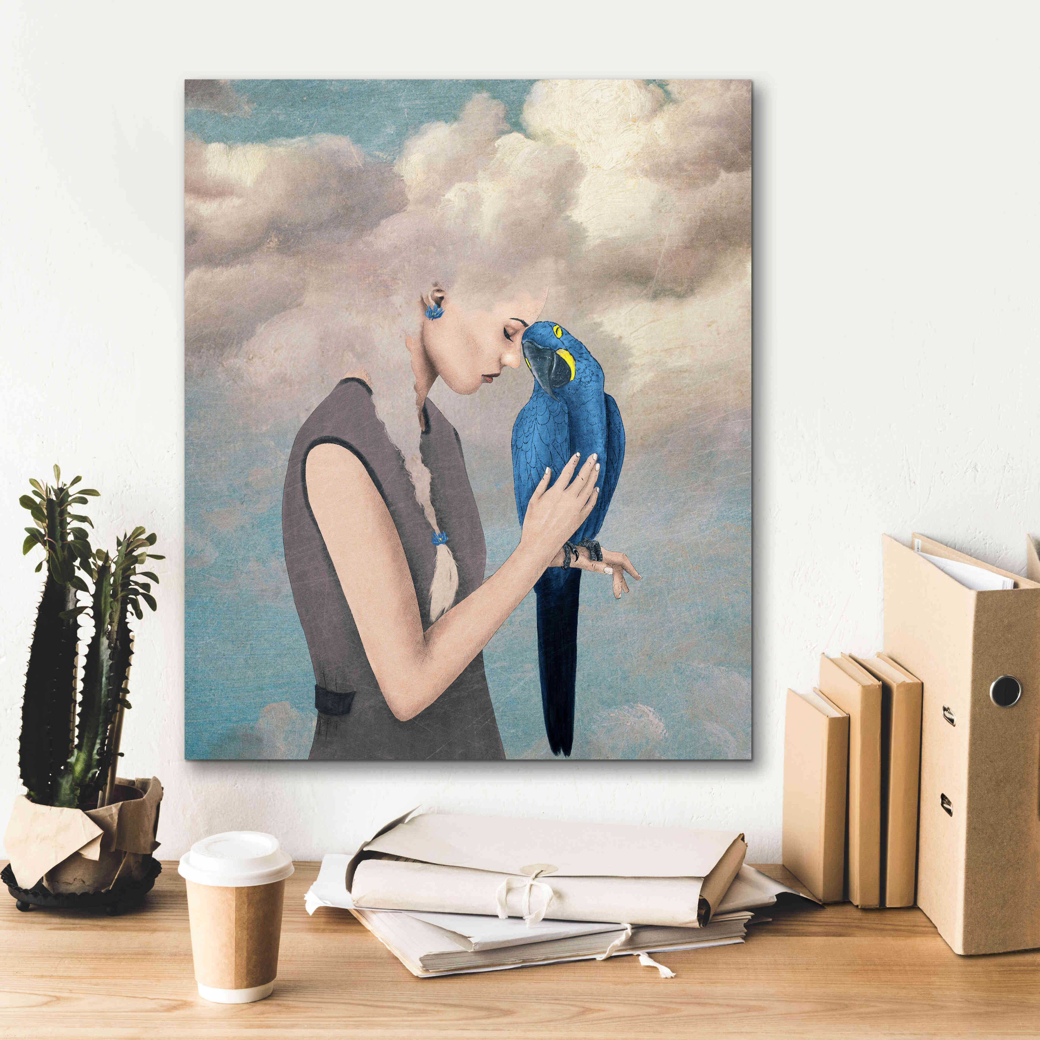 'You Are Safe With Me' by Paula Belle Flores, Giclee Canvas Wall Art,20 x 24