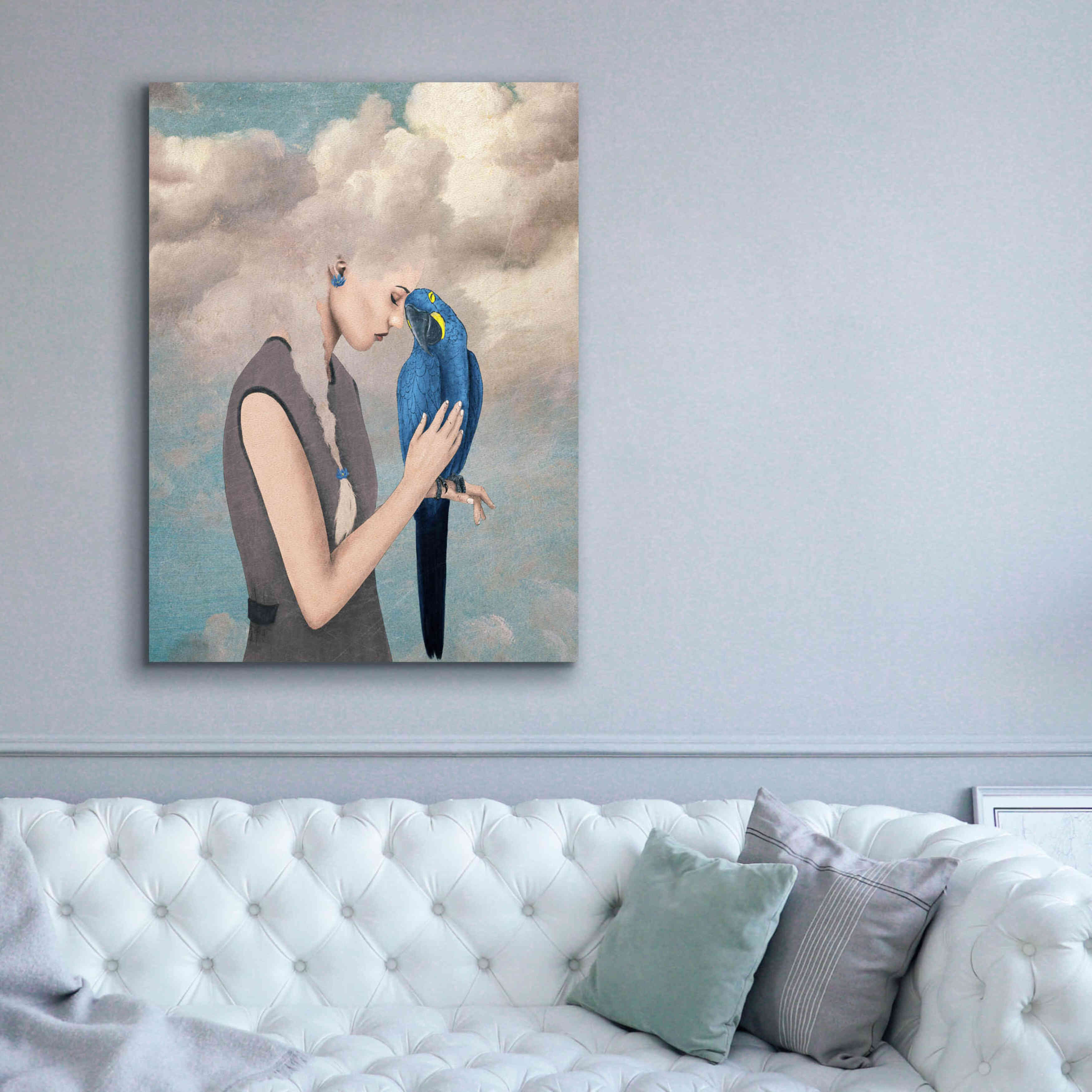 'You Are Safe With Me' by Paula Belle Flores, Giclee Canvas Wall Art,40 x 54