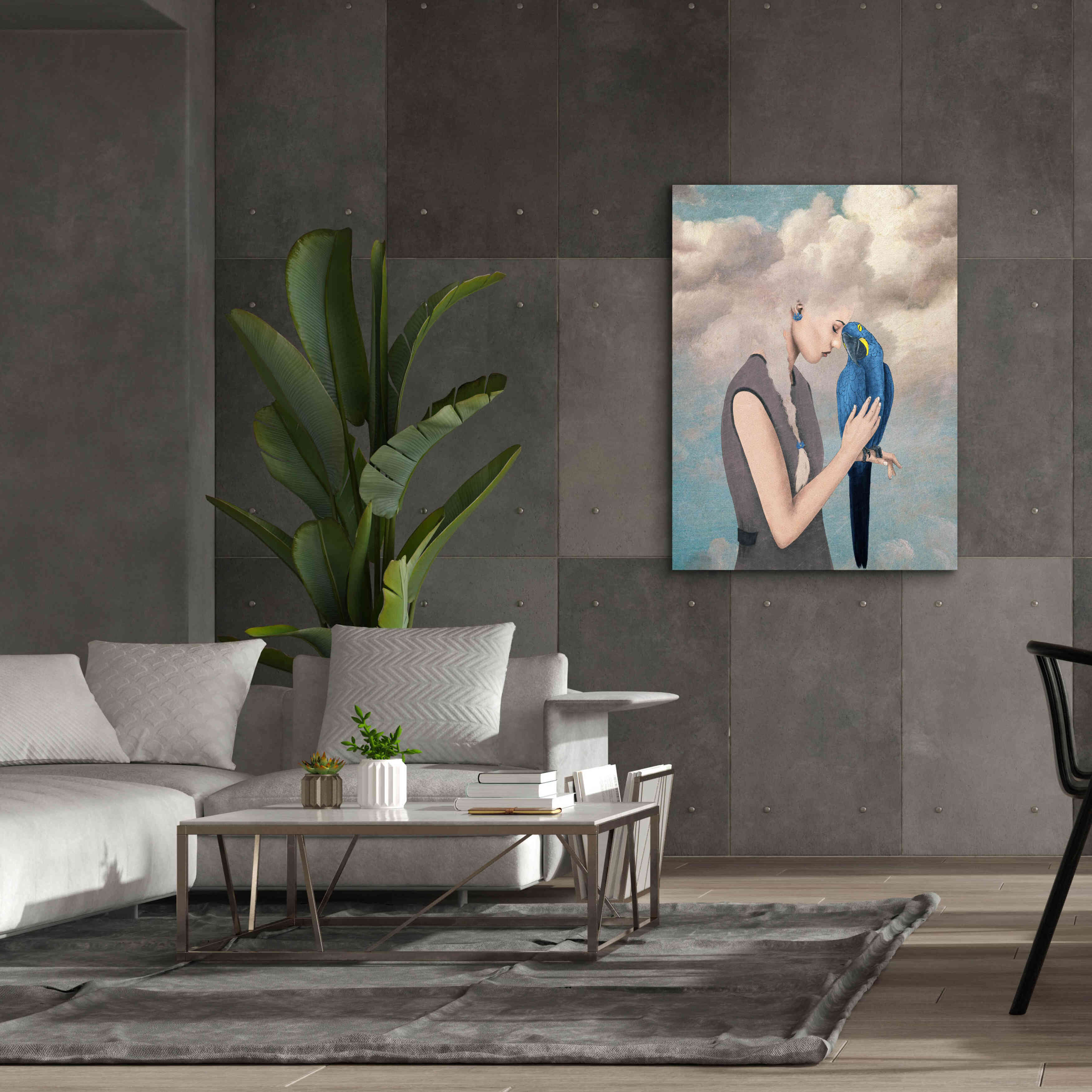 'You Are Safe With Me' by Paula Belle Flores, Giclee Canvas Wall Art,40 x 54