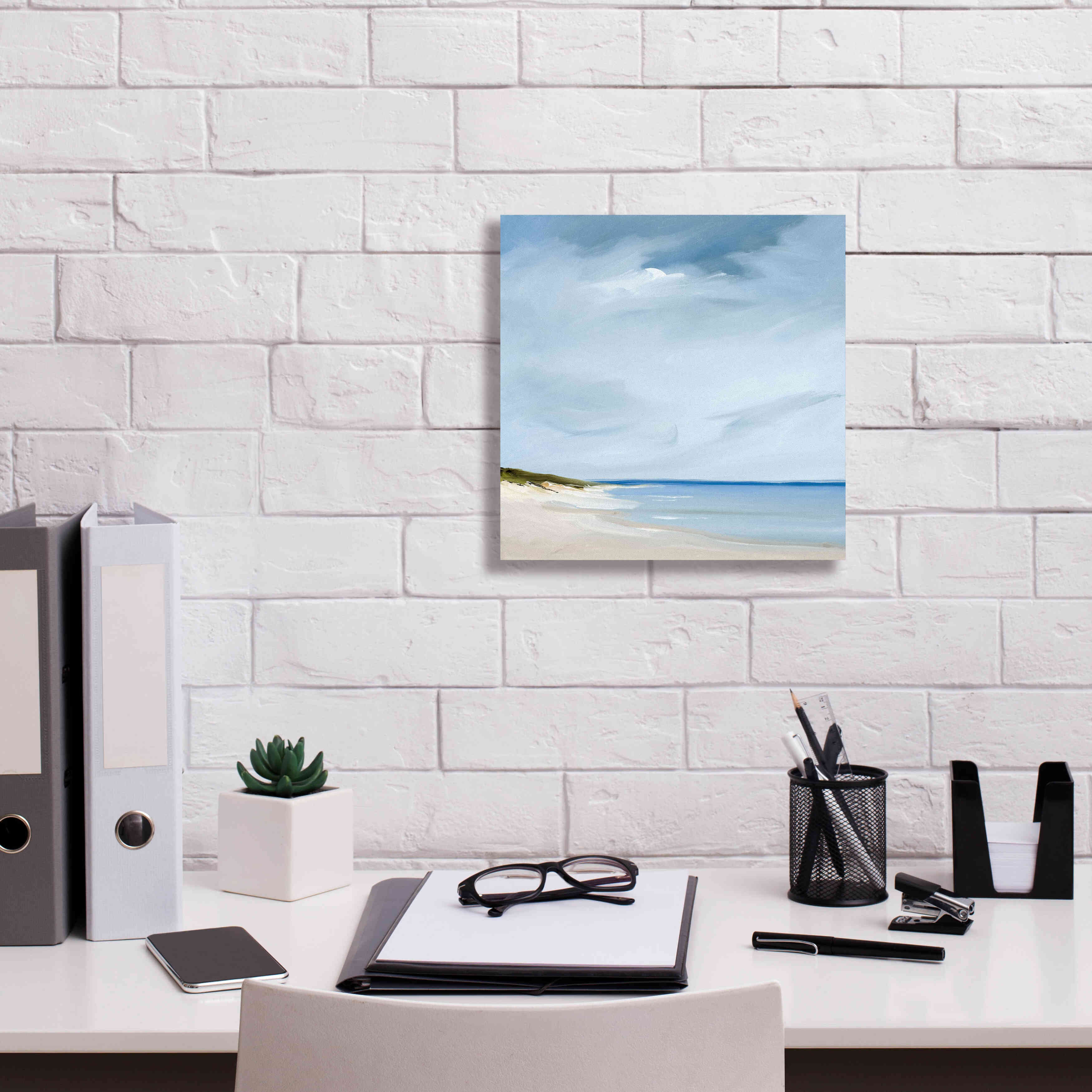 'Blue' by Rick Fleury, Giclee Canvas Wall Art,12 x 12