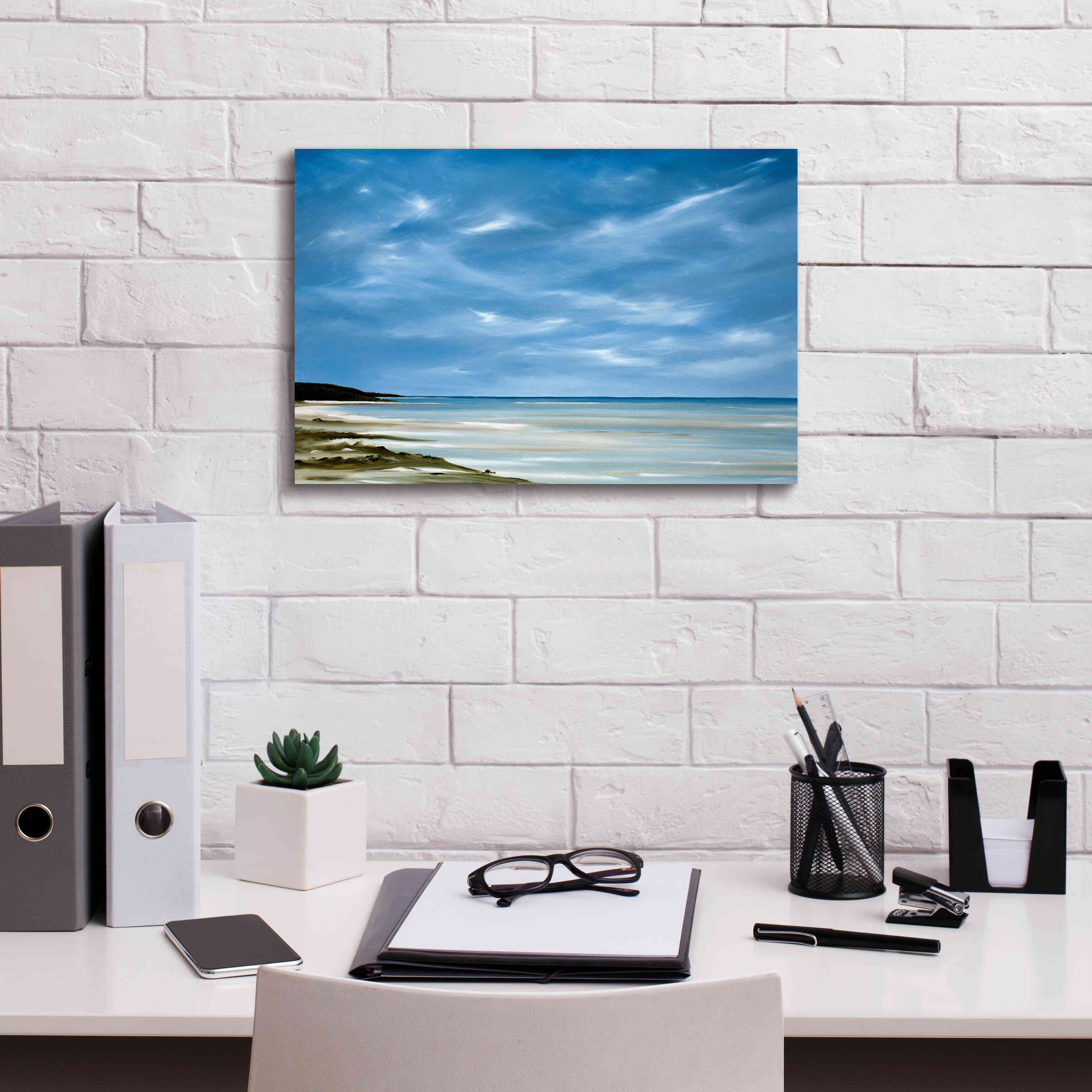 'Outgoing Tide' by Rick Fleury, Giclee Canvas Wall Art,18 x 12