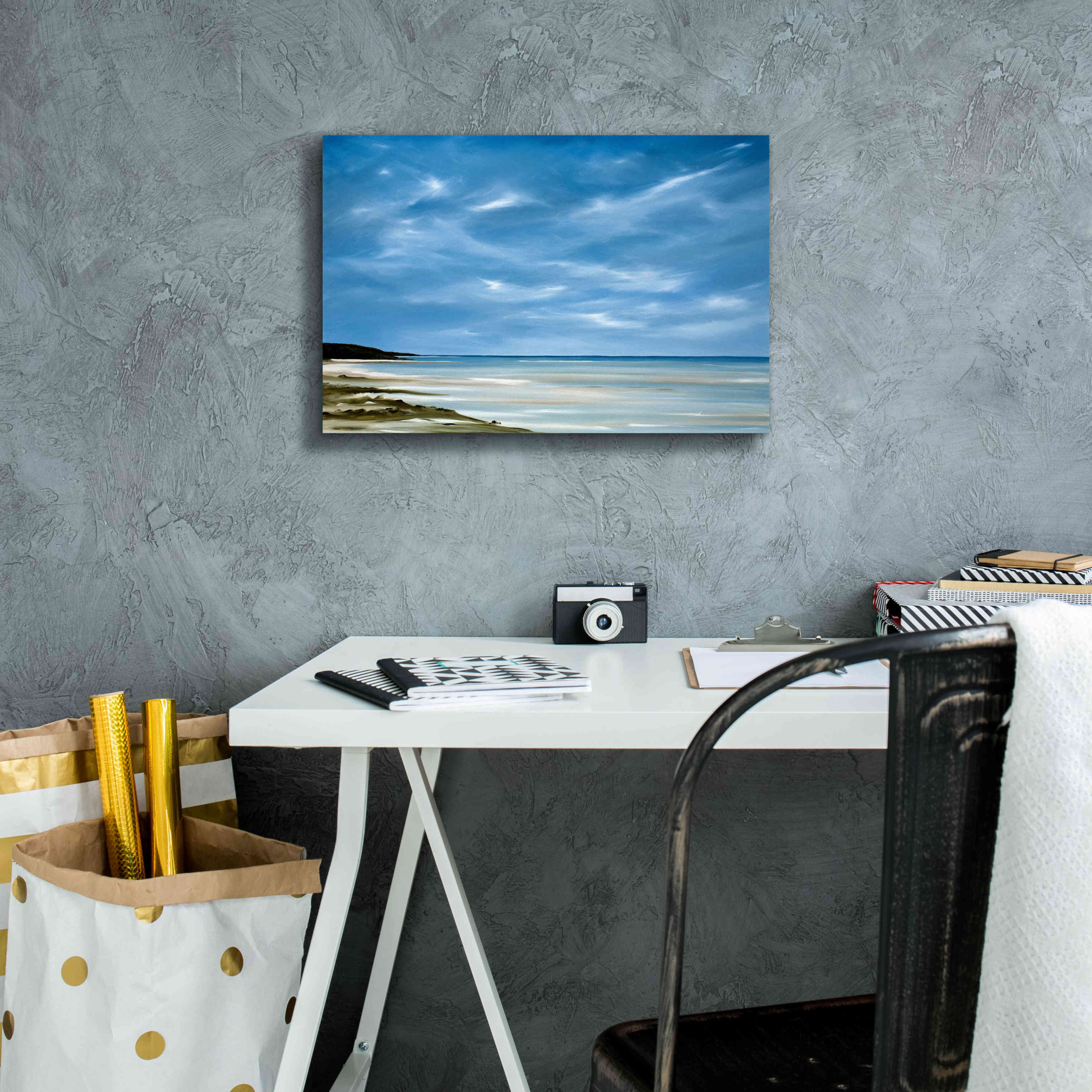 'Outgoing Tide' by Rick Fleury, Giclee Canvas Wall Art,18 x 12