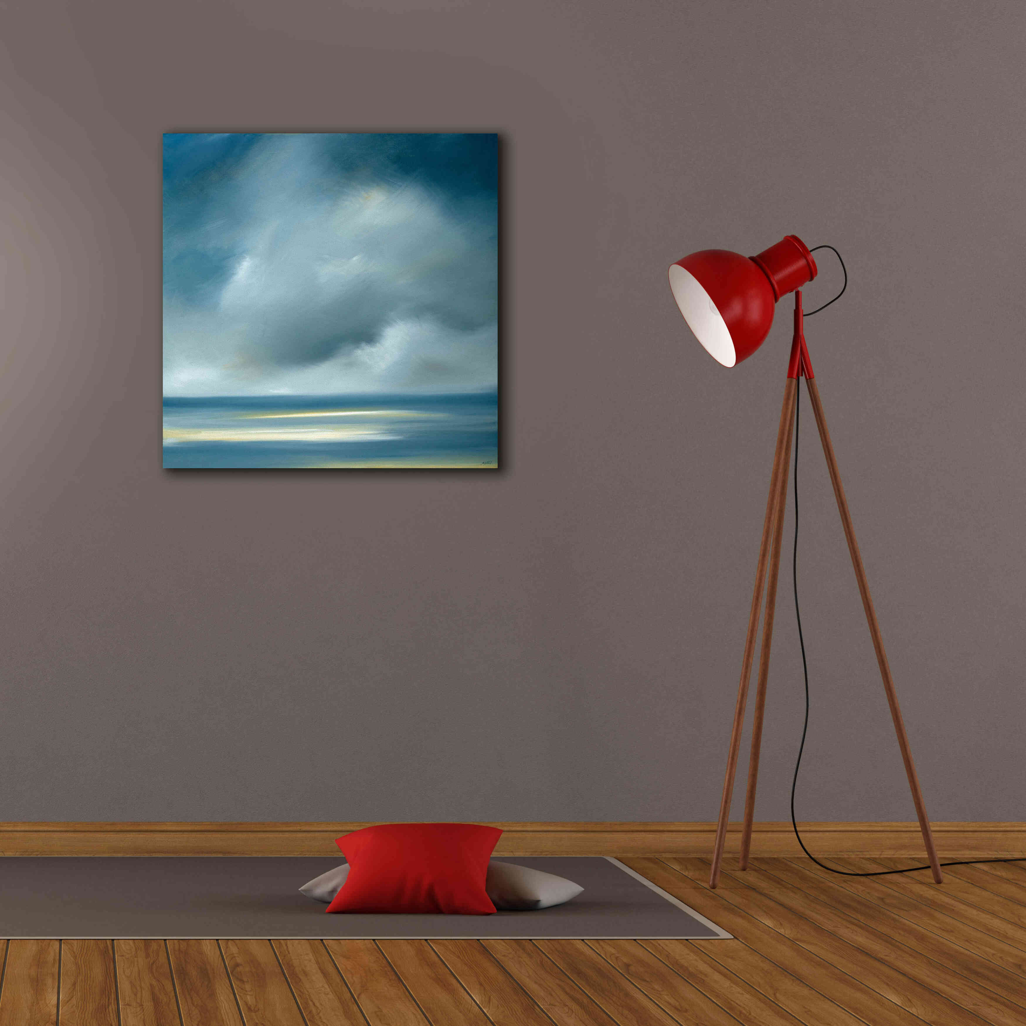 'Skaket Blue' by Rick Fleury, Giclee Canvas Wall Art,26 x 26