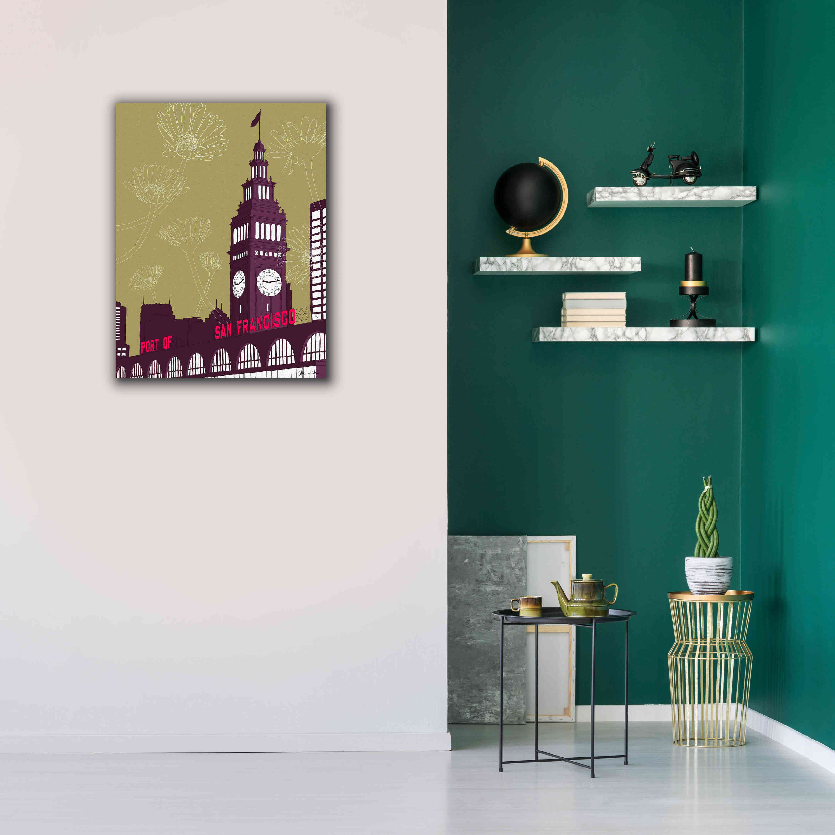 'Ferry Building - San Francisco' by Shane Donahue, Giclee Canvas Wall Art,26 x 34