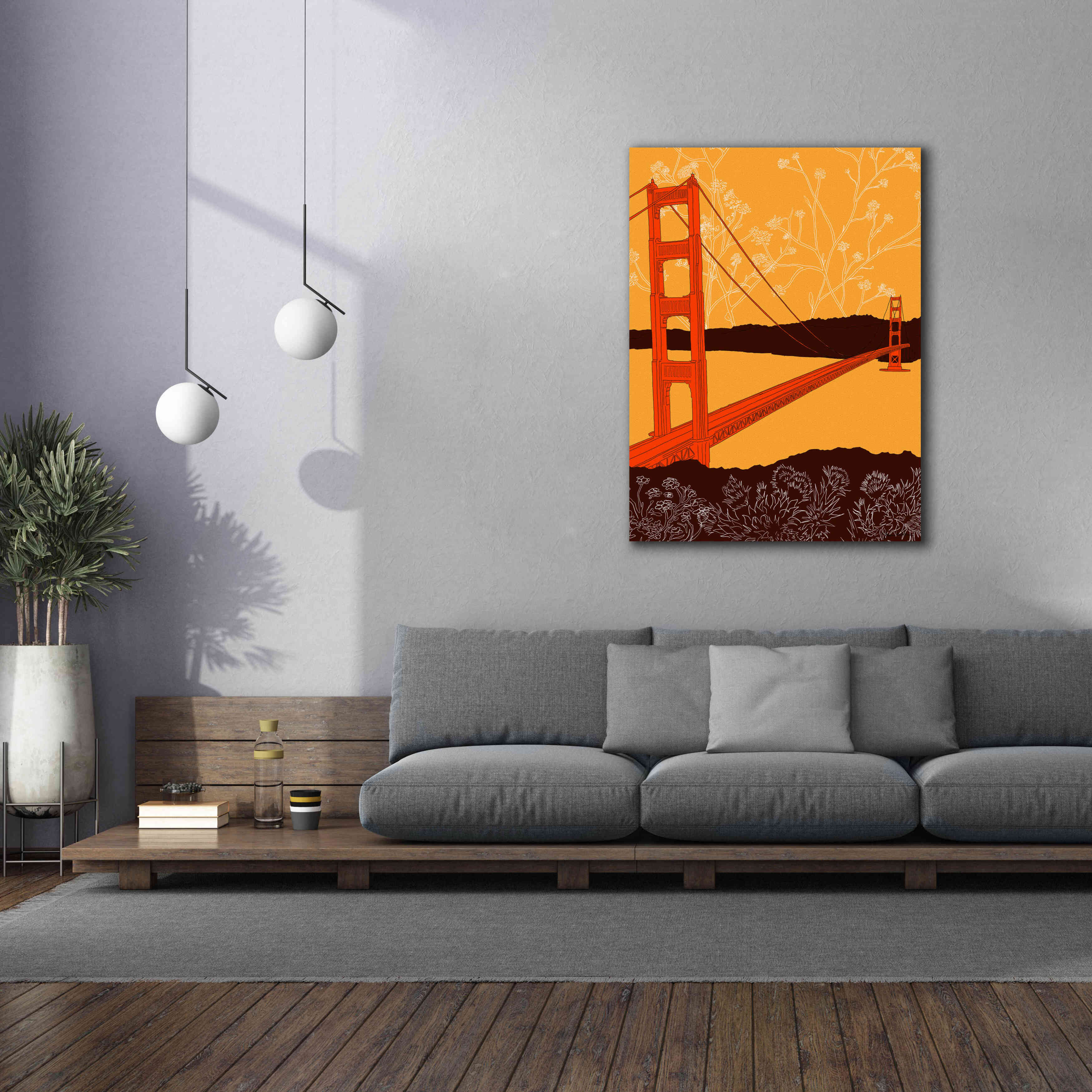 'Golden Gate Bridge - Headlands' by Shane Donahue, Giclee Canvas Wall Art,40 x 54