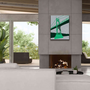 'St. Johns Bridge - Portland' by Shane Donahue, Giclee Canvas Wall Art,26 x 34