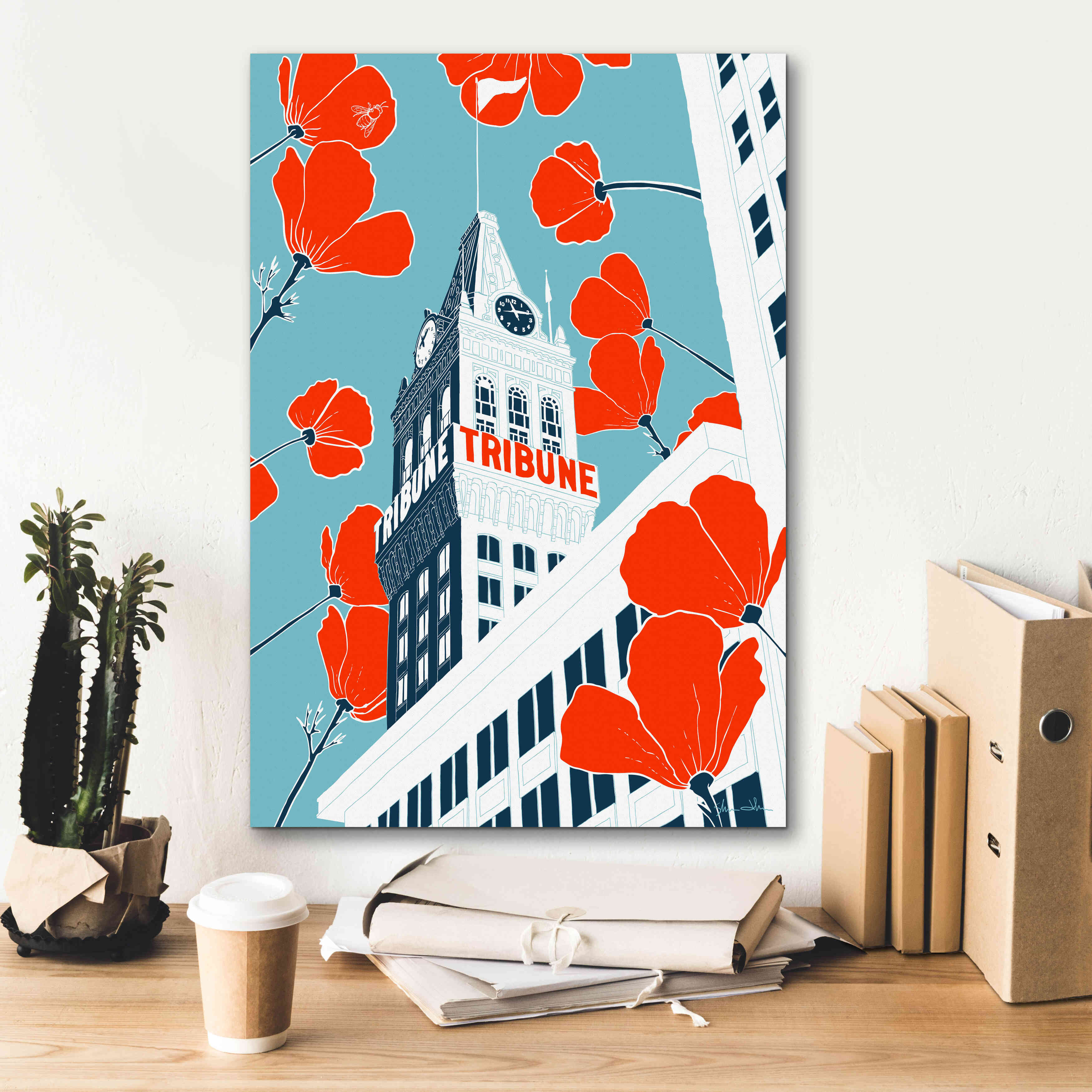 'Tribune Tower - Oakland' by Shane Donahue, Giclee Canvas Wall Art,18 x 26
