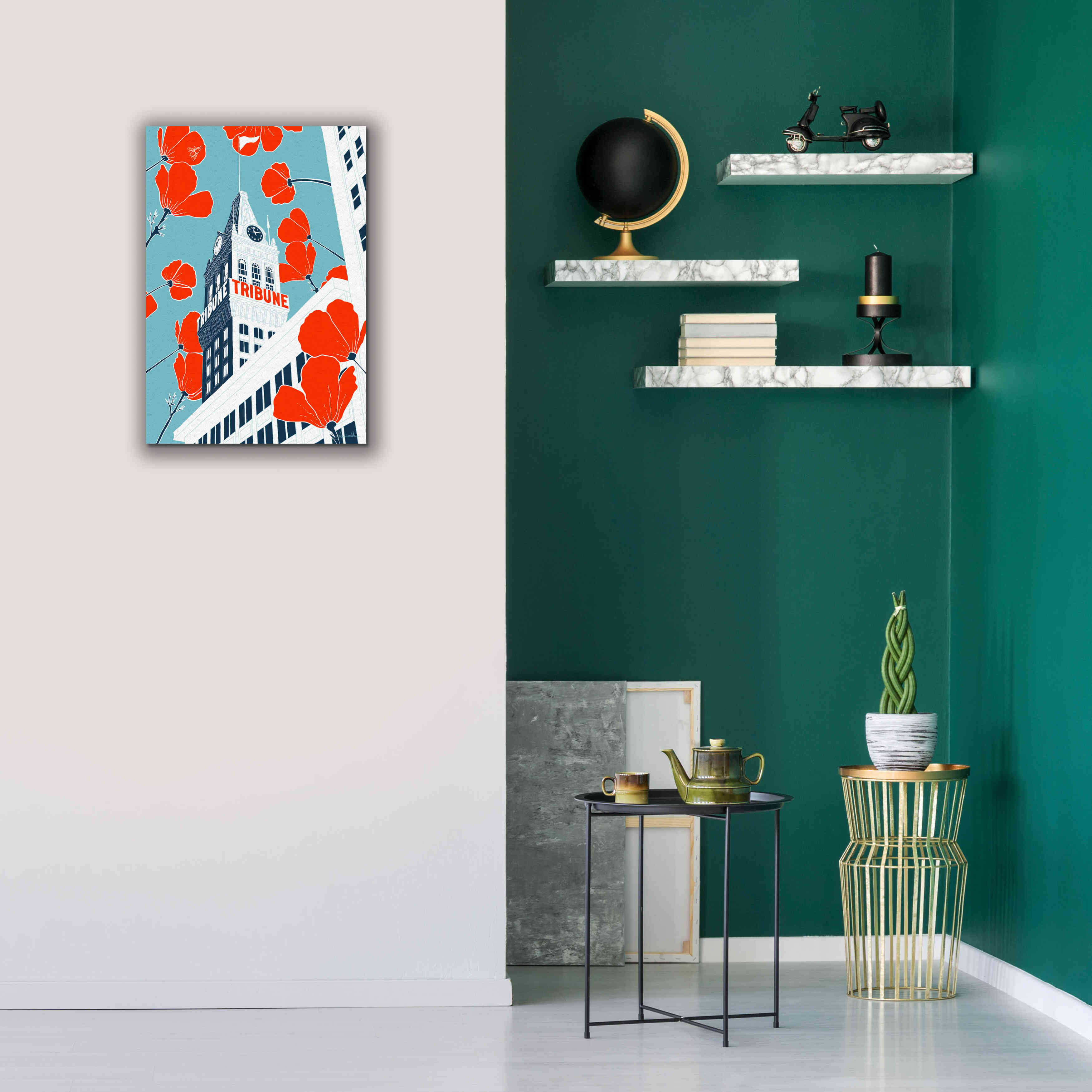 'Tribune Tower - Oakland' by Shane Donahue, Giclee Canvas Wall Art,18 x 26