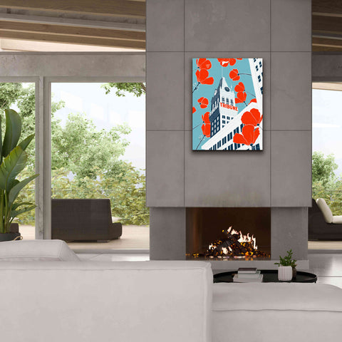 Image of 'Tribune Tower - Oakland' by Shane Donahue, Giclee Canvas Wall Art,26 x 34