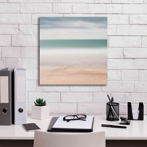 'Beach Sea Sky' by Wilco Dragt, Giclee Canvas Wall Art,18 x 18