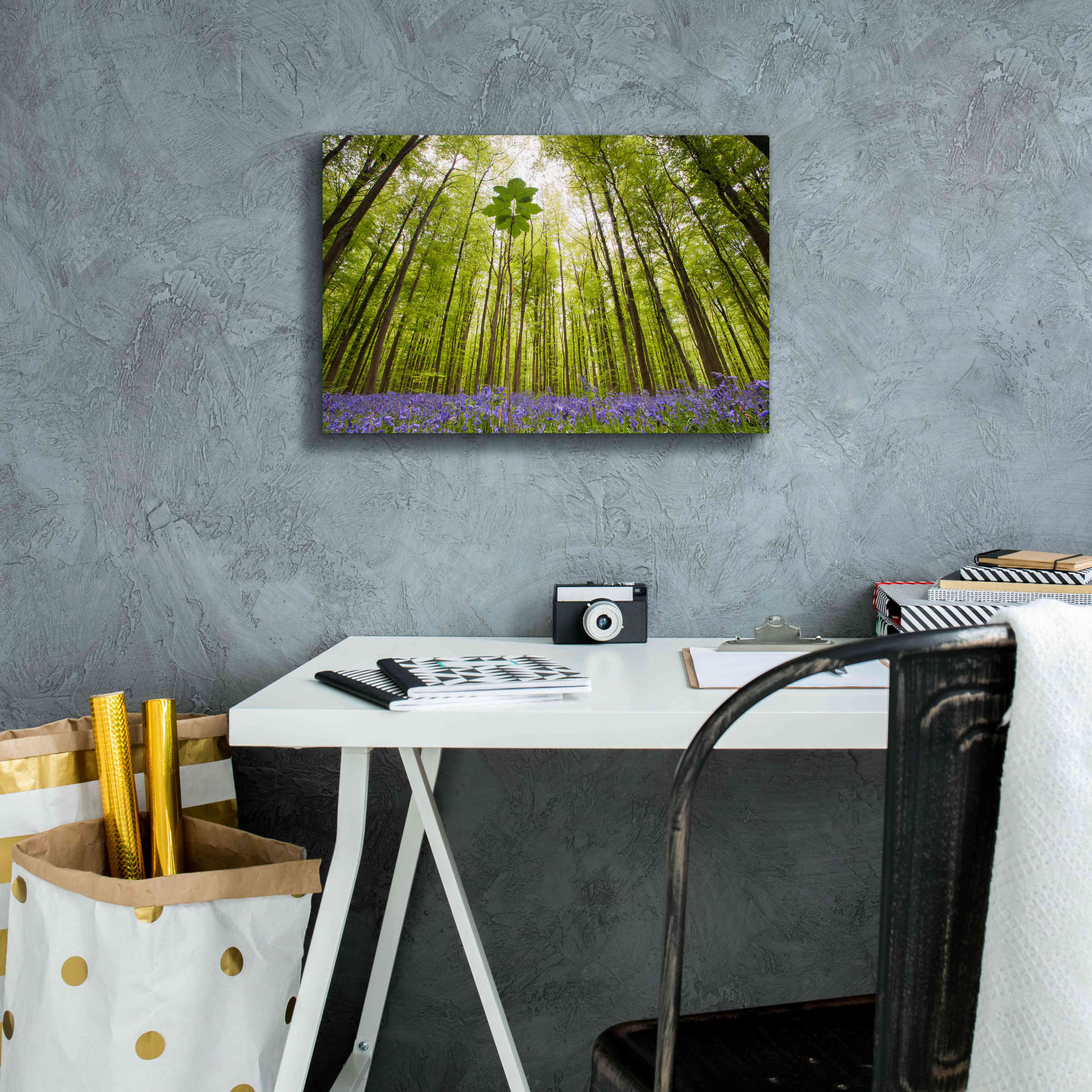 'Hallerbos' by Wilco Dragt, Giclee Canvas Wall Art,18 x 12